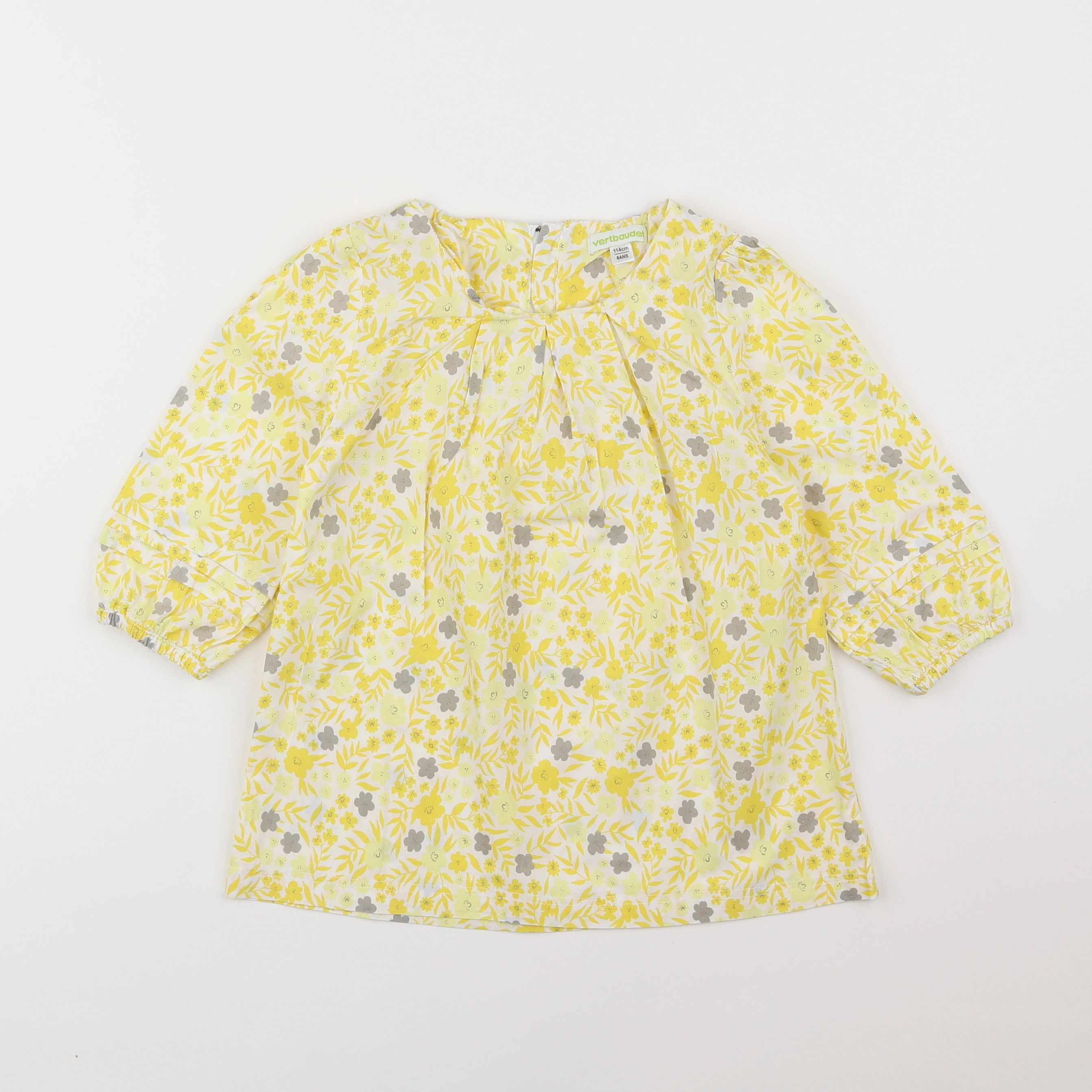 Vertbaudet - blouse jaune - 6 ans