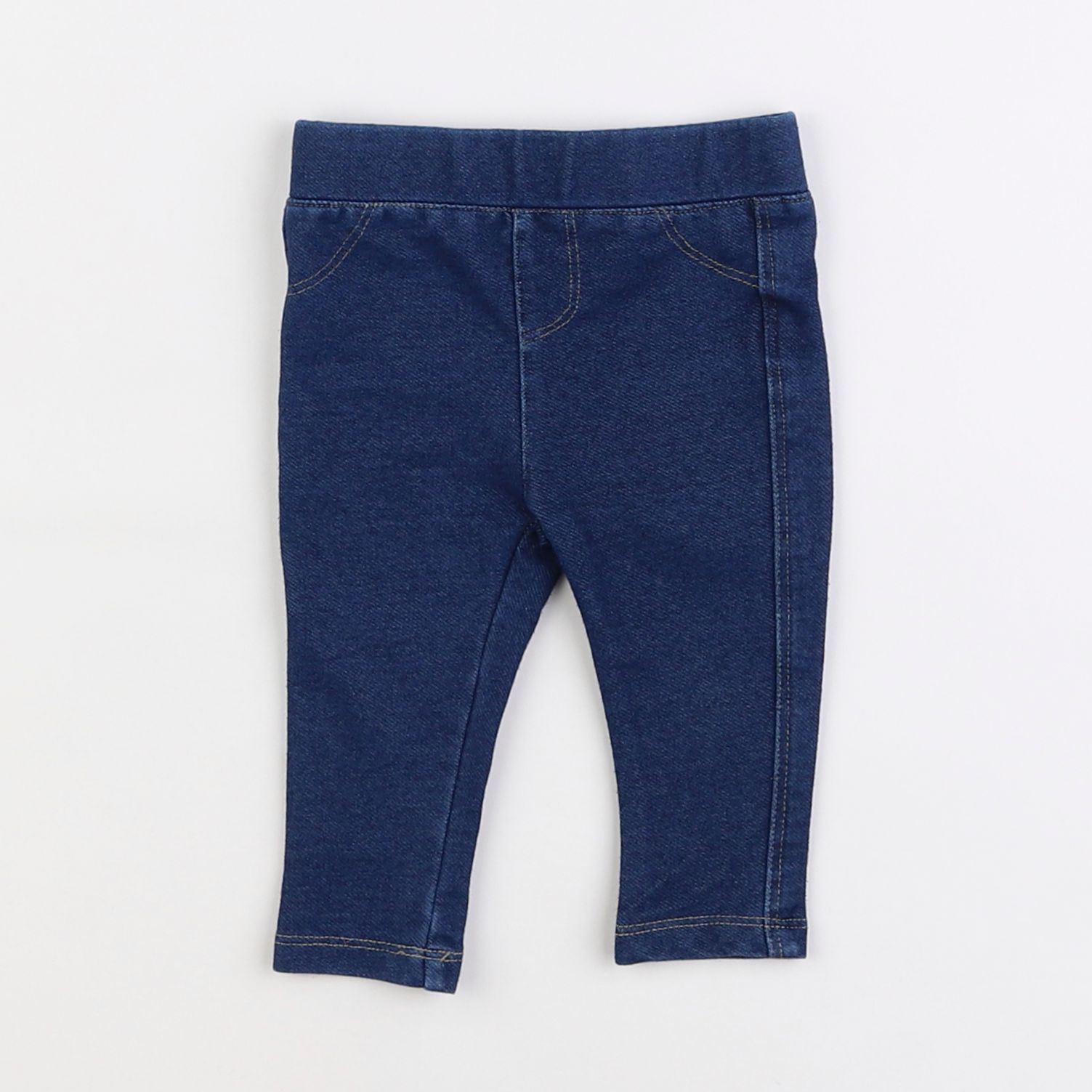 Vertbaudet - jegging bleu - 6 mois