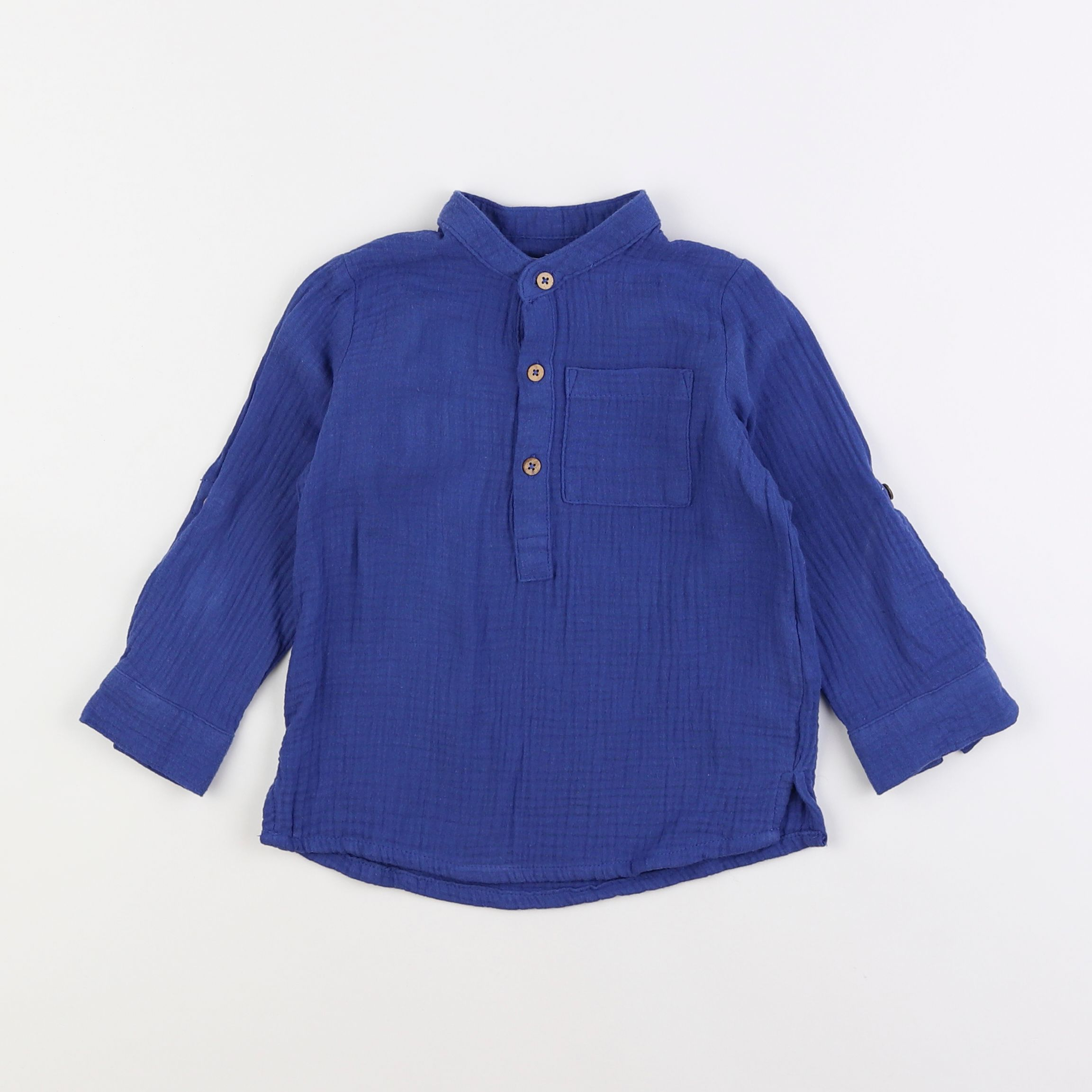 Vertbaudet - chemise bleu - 3 ans