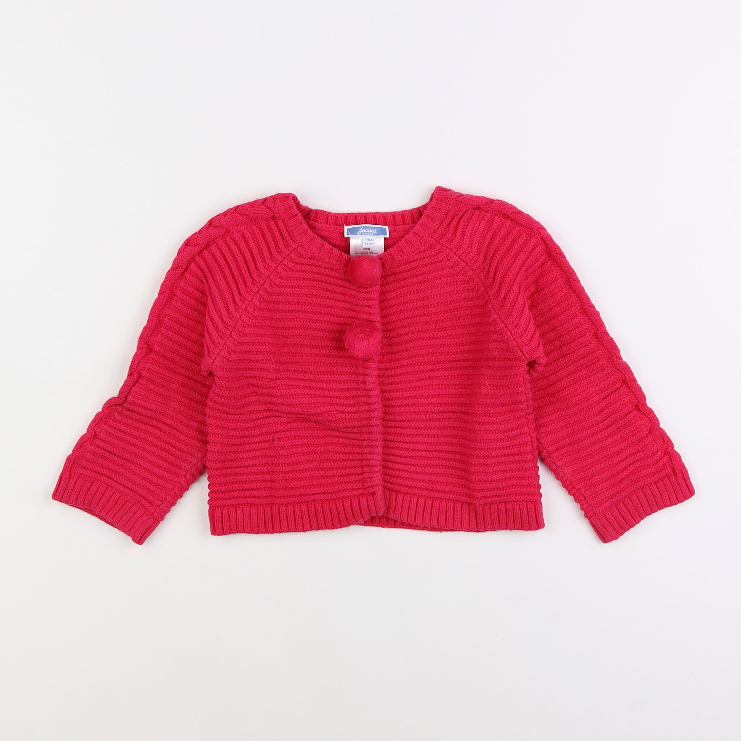 Jacadi - gilet rose - 2 ans