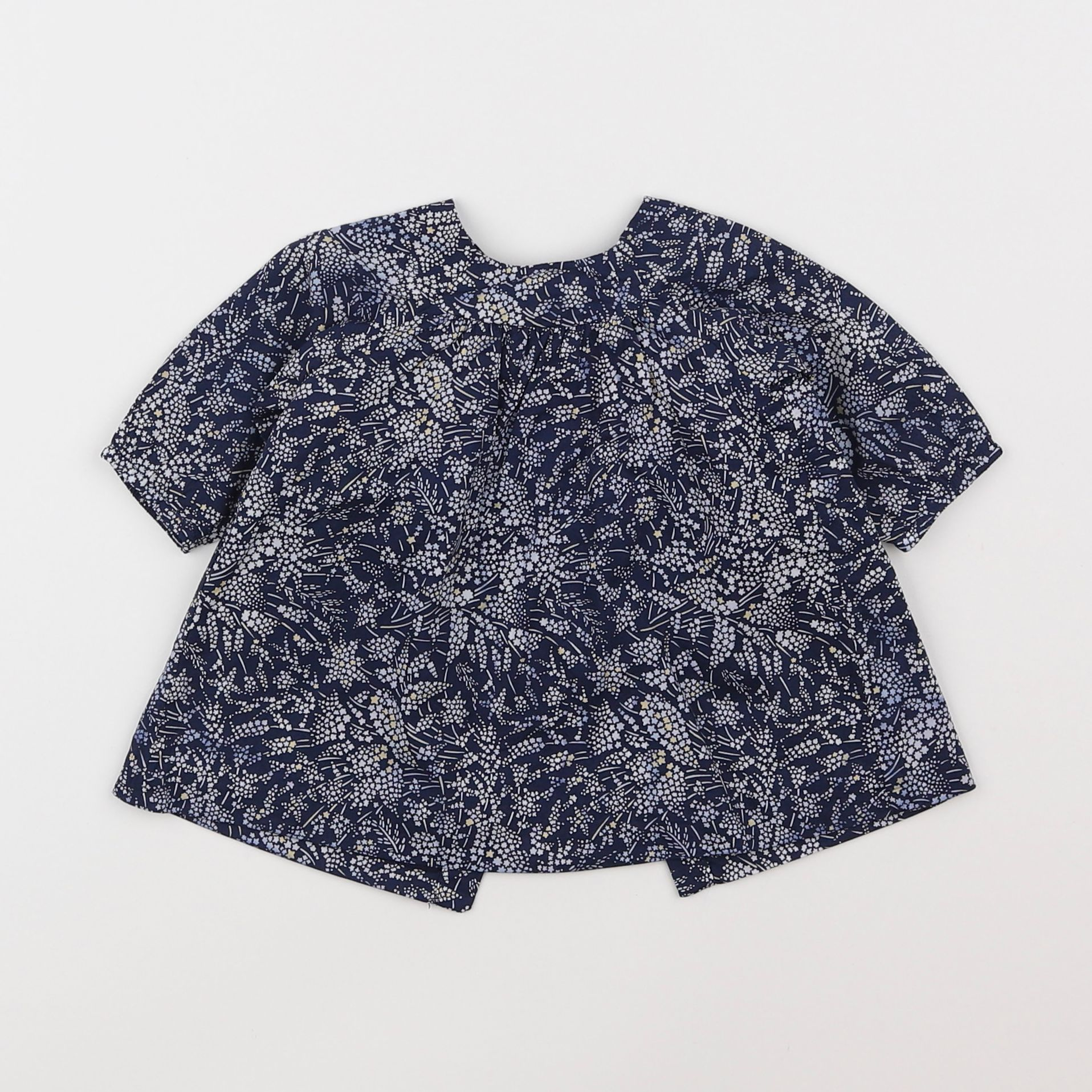 Jacadi - robe liberty bleu - 1 mois