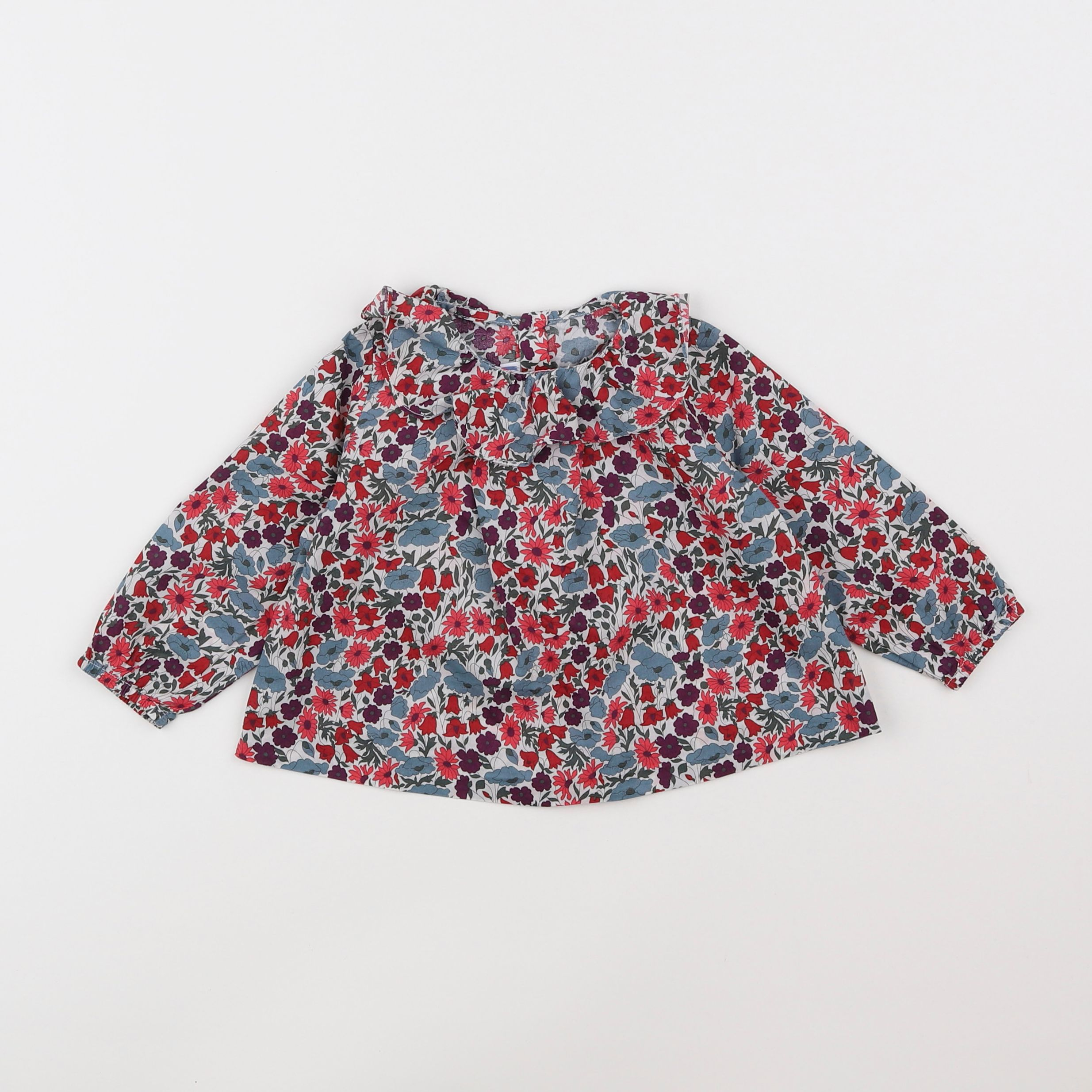 Jacadi - blouse liberty multicolore - 12 mois