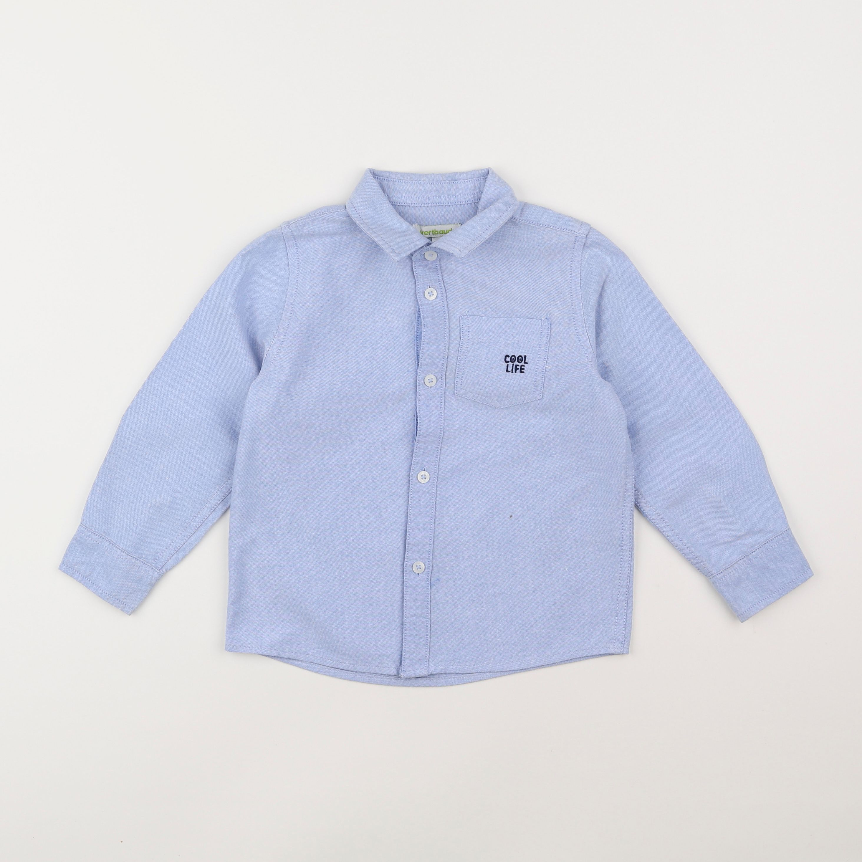 Vertbaudet - chemise bleu - 4 ans