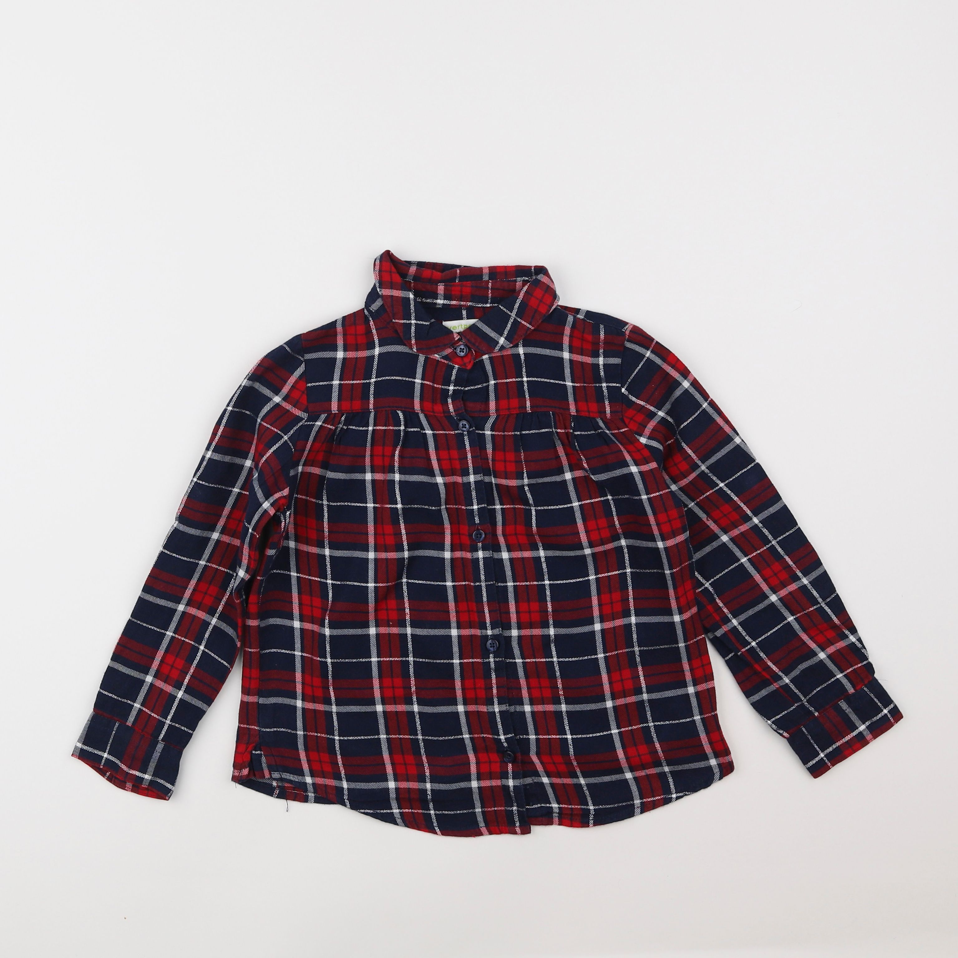 Vertbaudet - blouse rouge - 6 ans