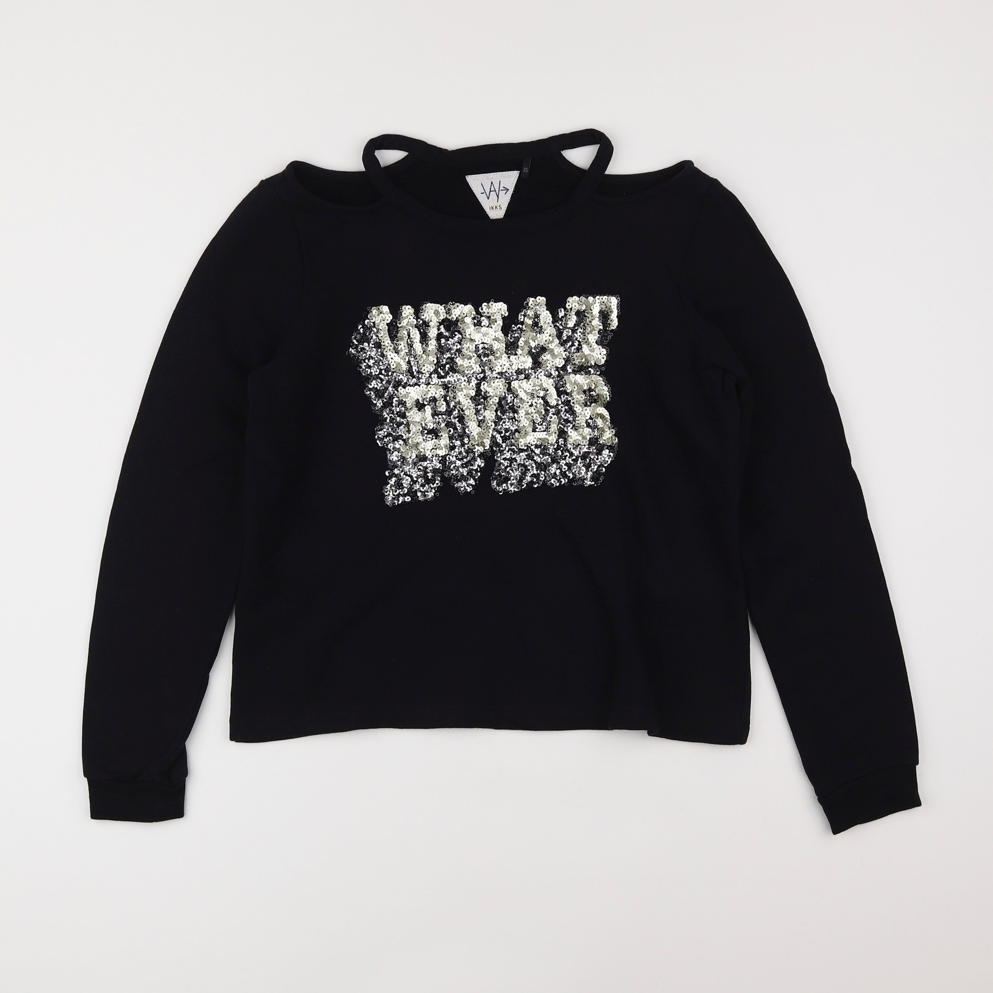 IKKS - sweat noir - 12 ans