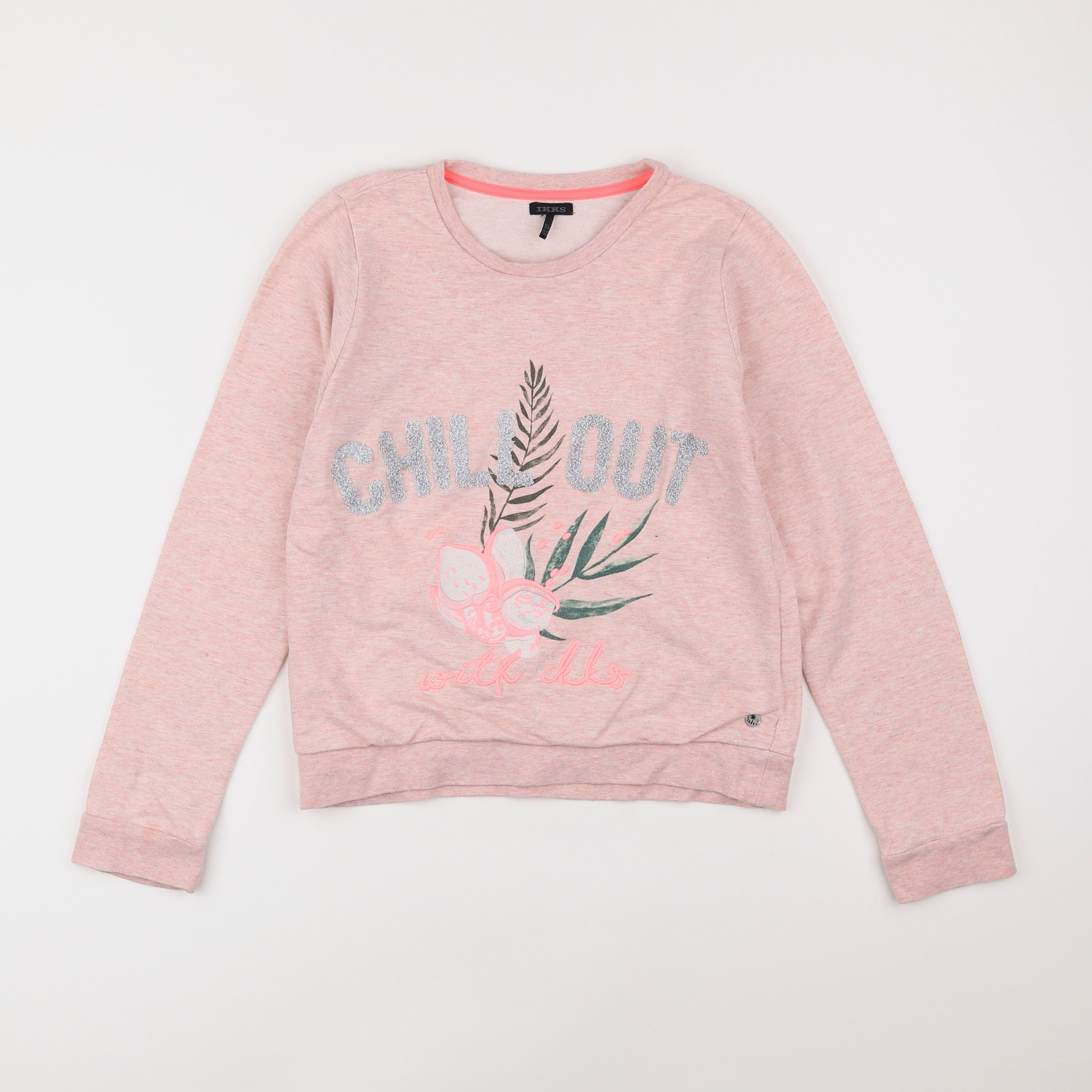 IKKS - sweat rose - 12 ans