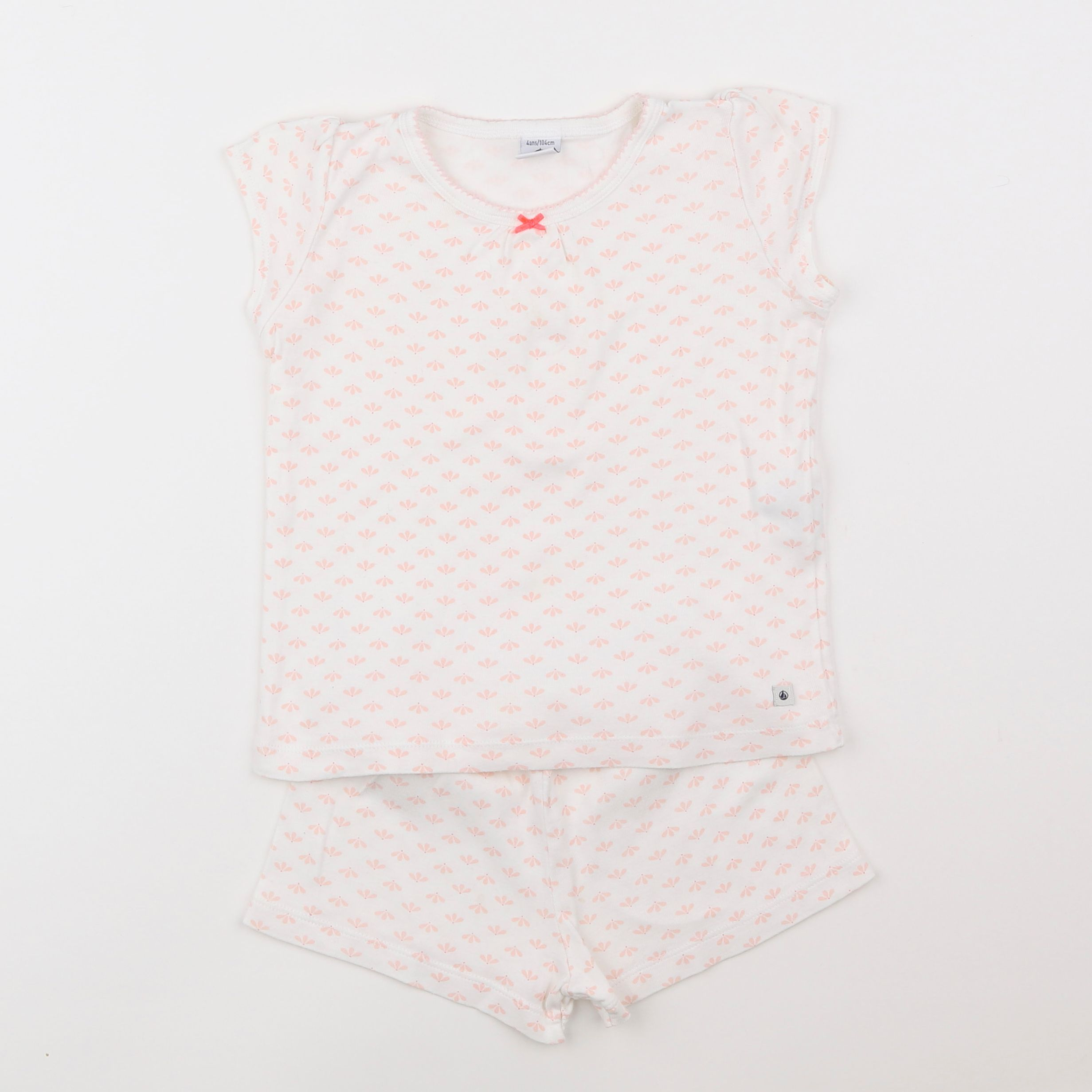 Petit Bateau - pyjama coton rose - 4 ans