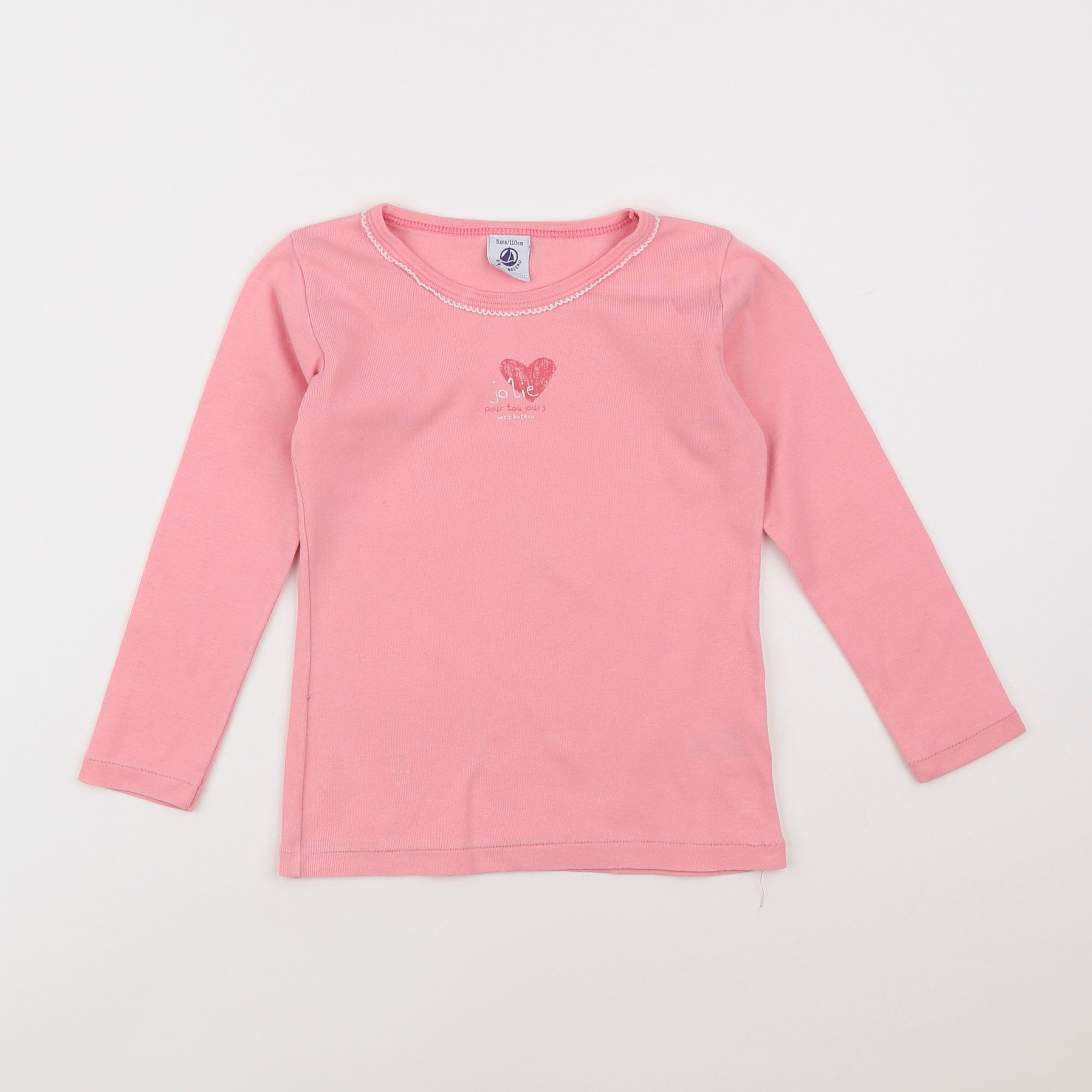 Petit Bateau - maillot de corps rose - 5 ans