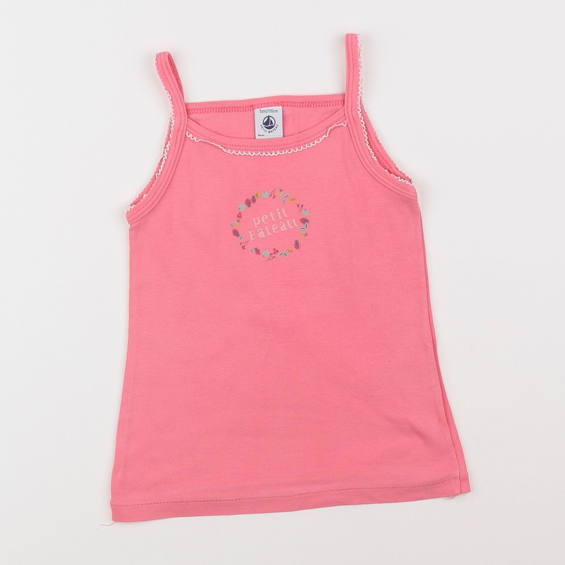 Petit Bateau - maillot de corps rose - 5 ans