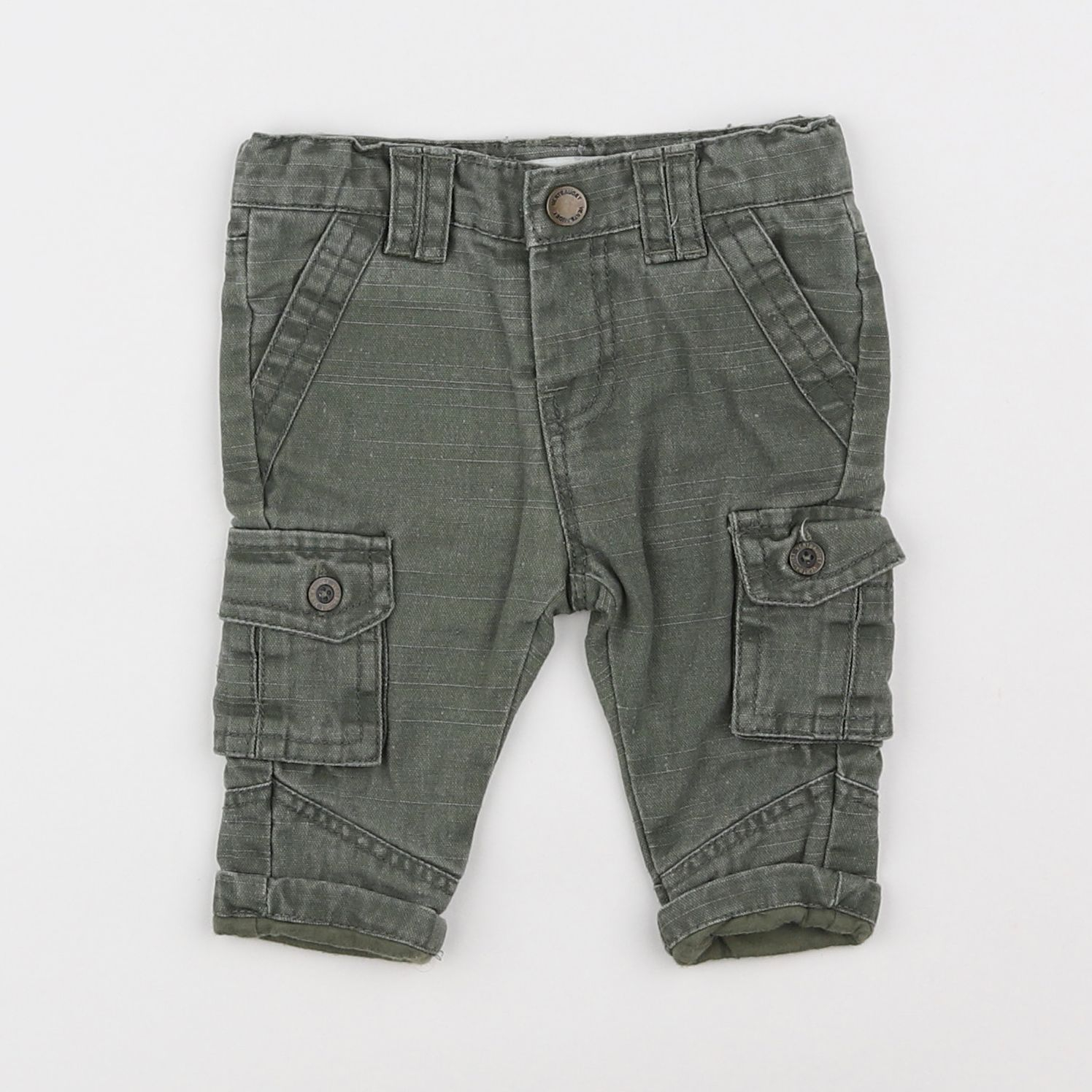 Vertbaudet - pantalon vert - 3 mois