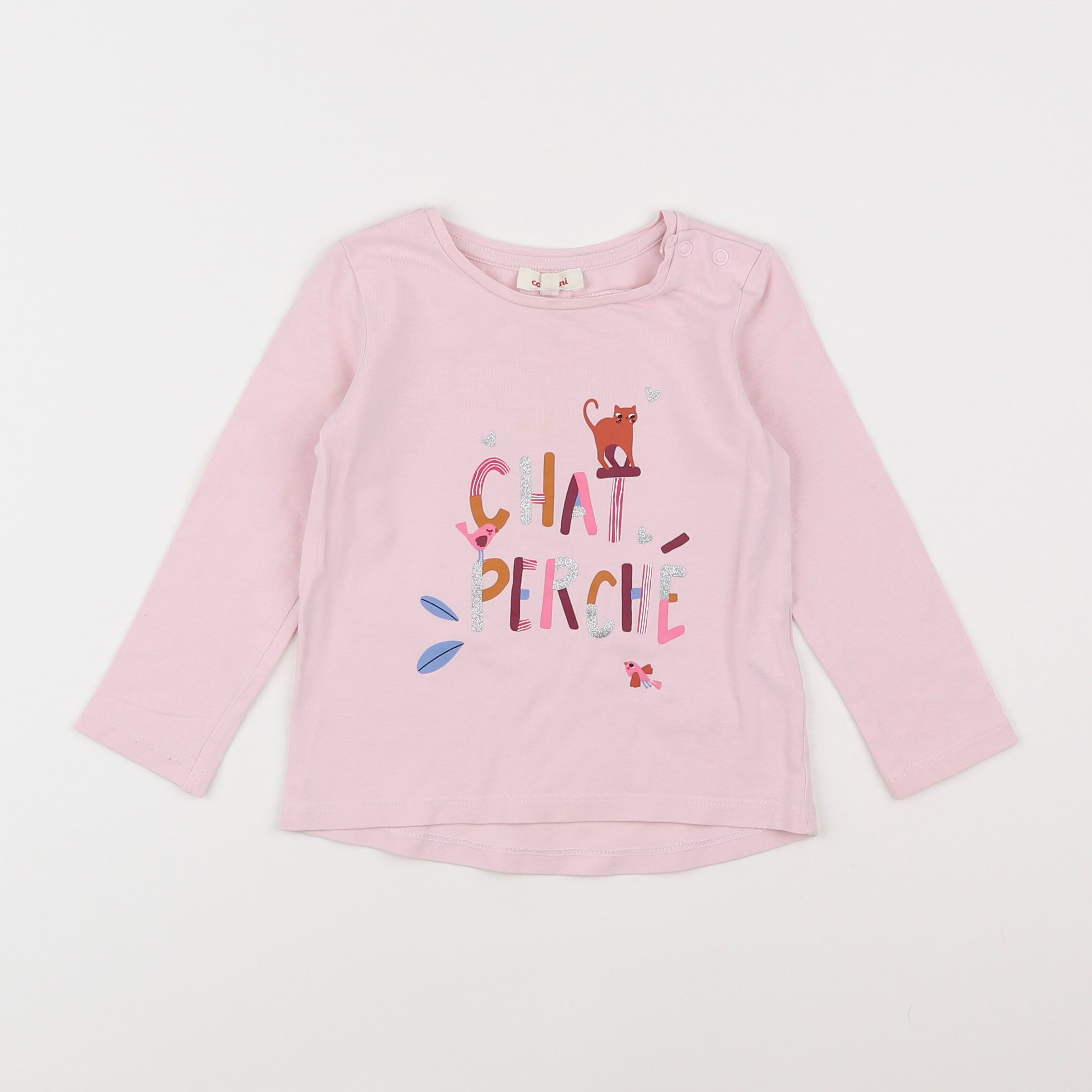 Catimini - tee-shirt rose - 2 ans