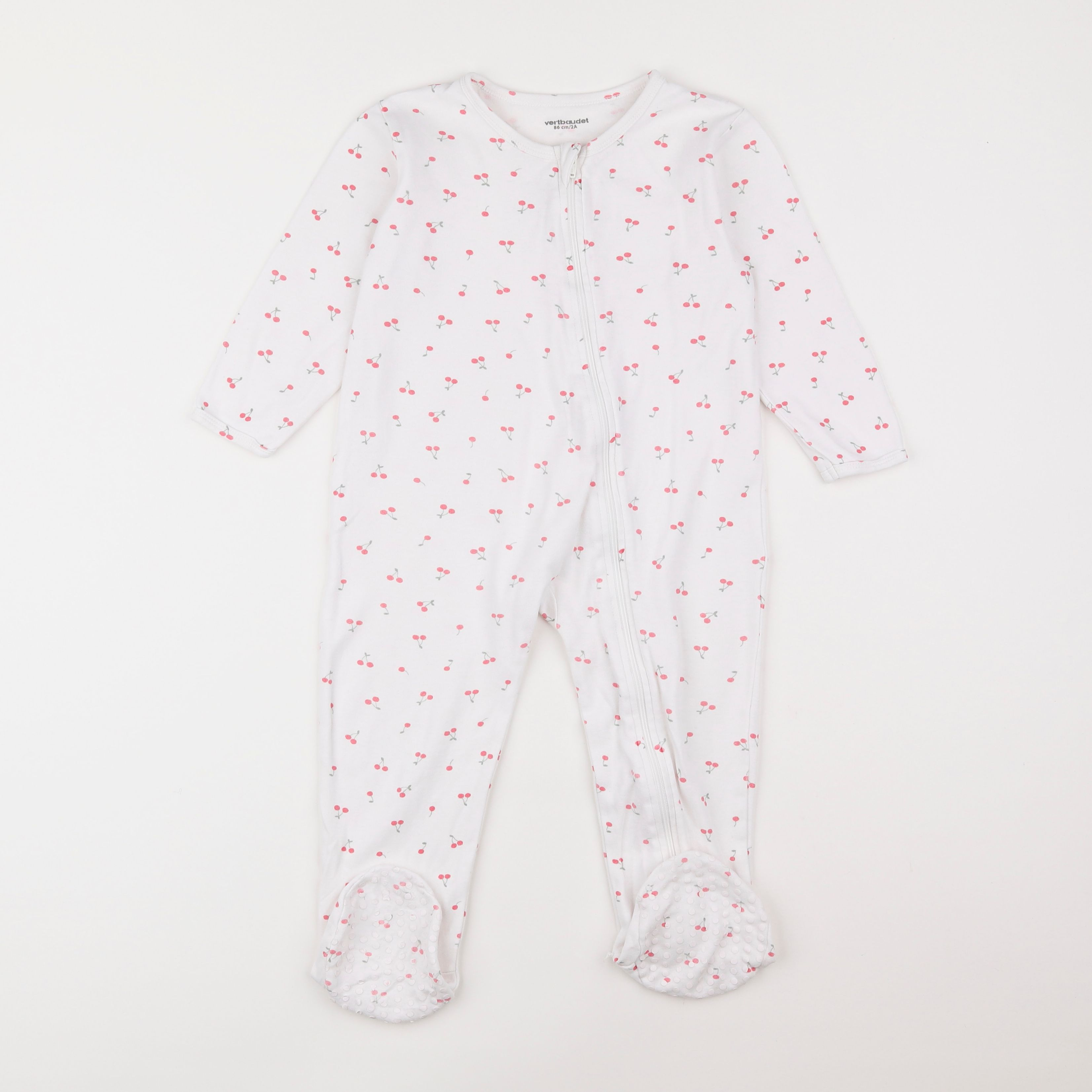 Vertbaudet - pyjama coton blanc - 2 ans