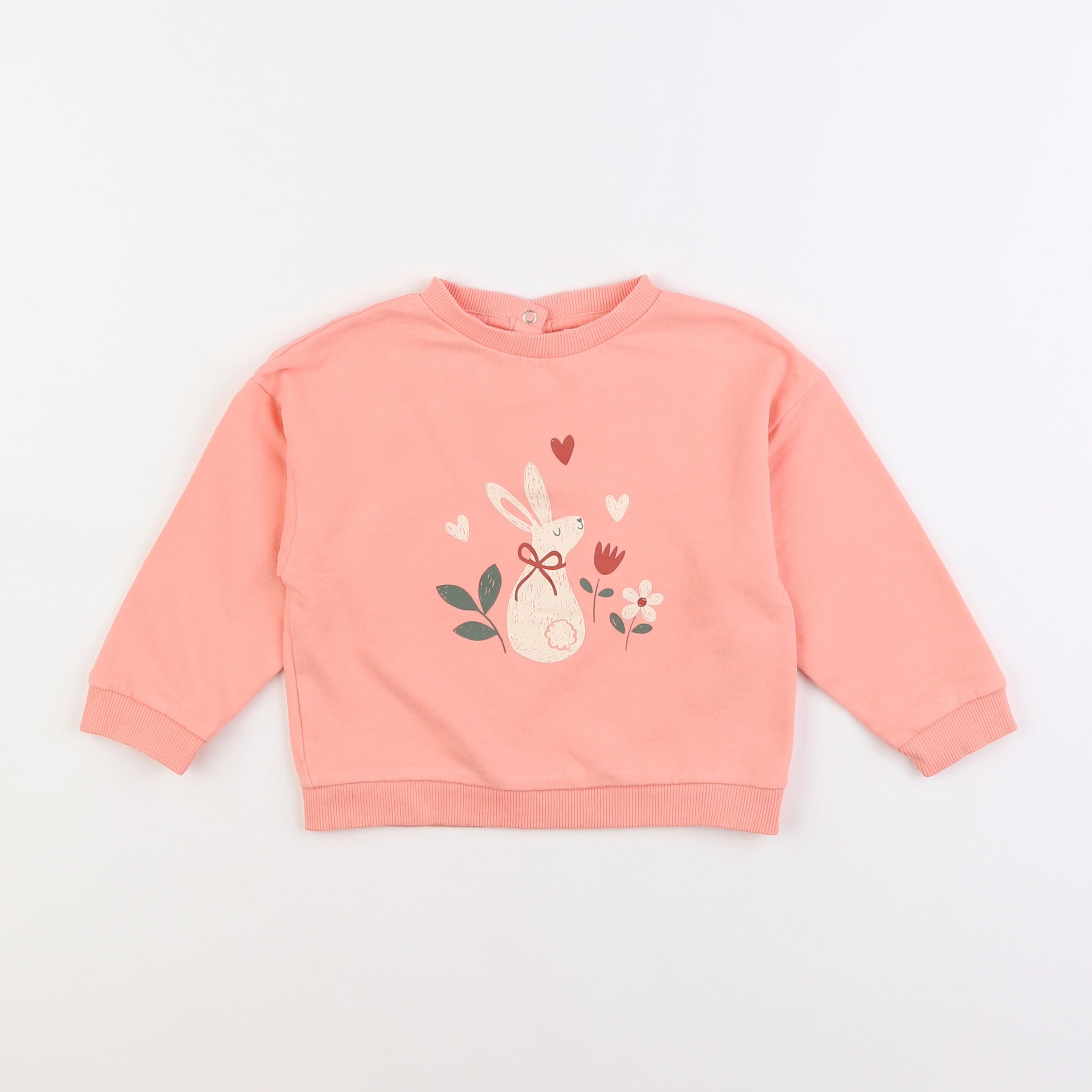 Vertbaudet - sweat rose - 2 ans