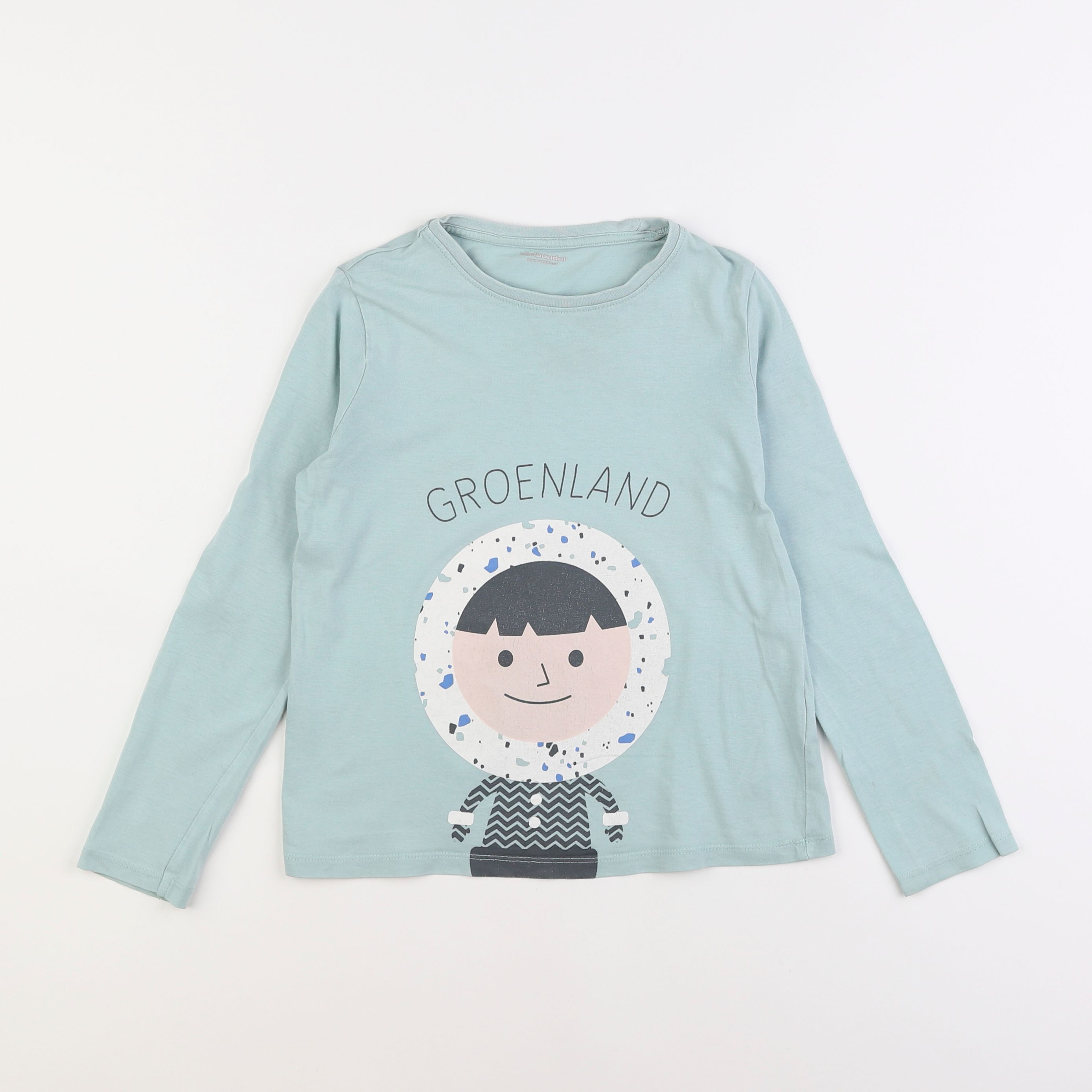 Vertbaudet - tee-shirt bleu - 8 ans