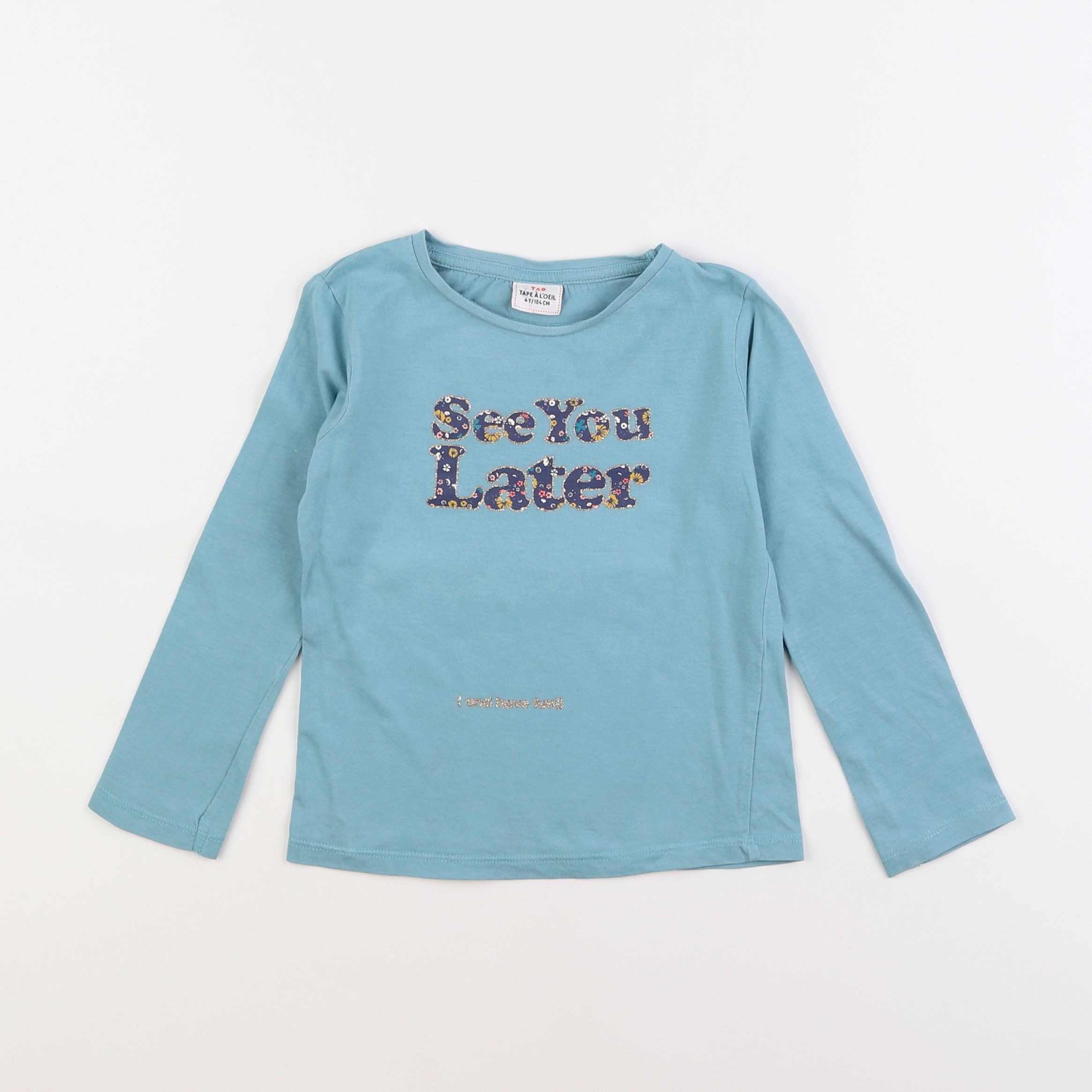 Tape à l'oeil - tee-shirt bleu - 4 ans