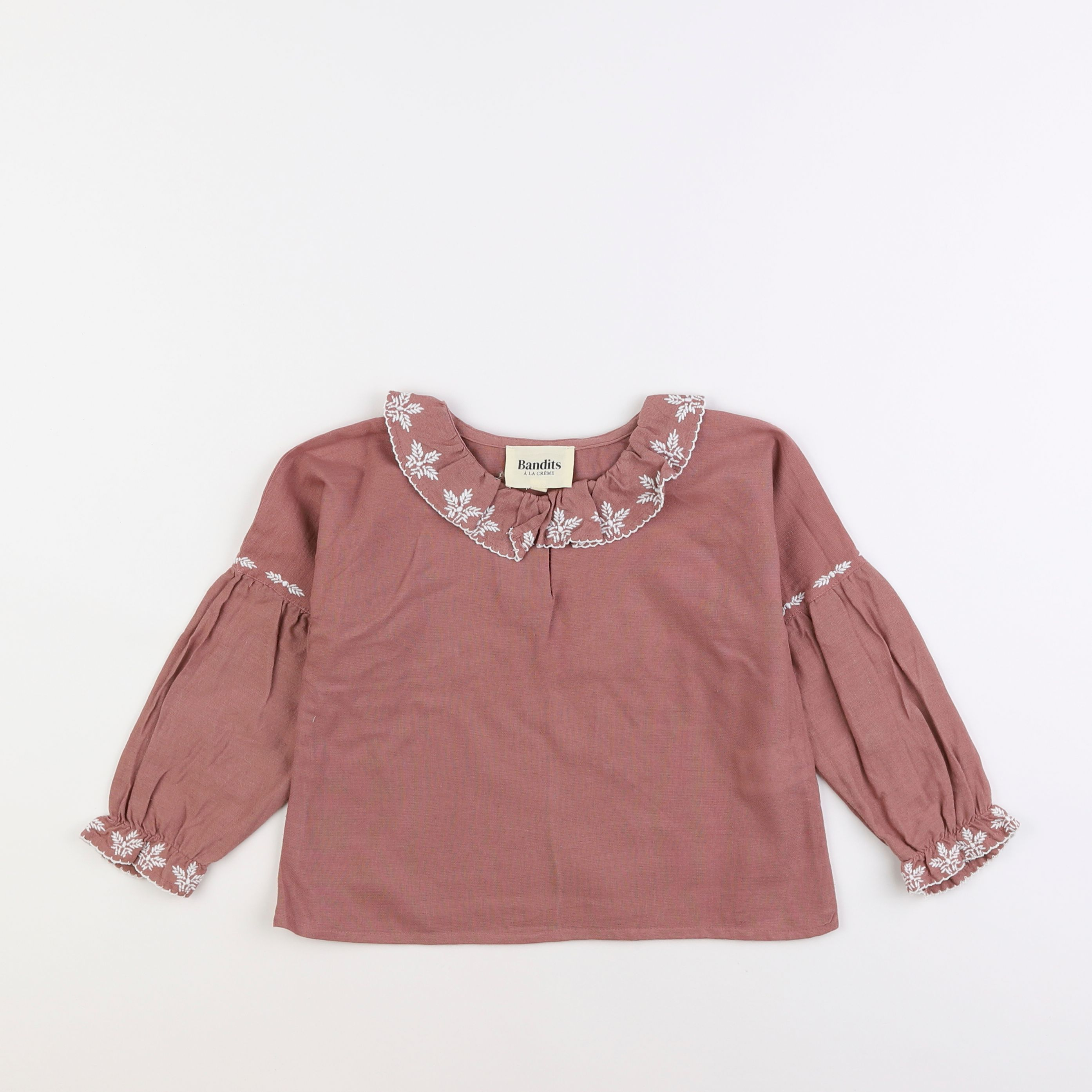 Bandits à la crème - blouse rose - 4 ans