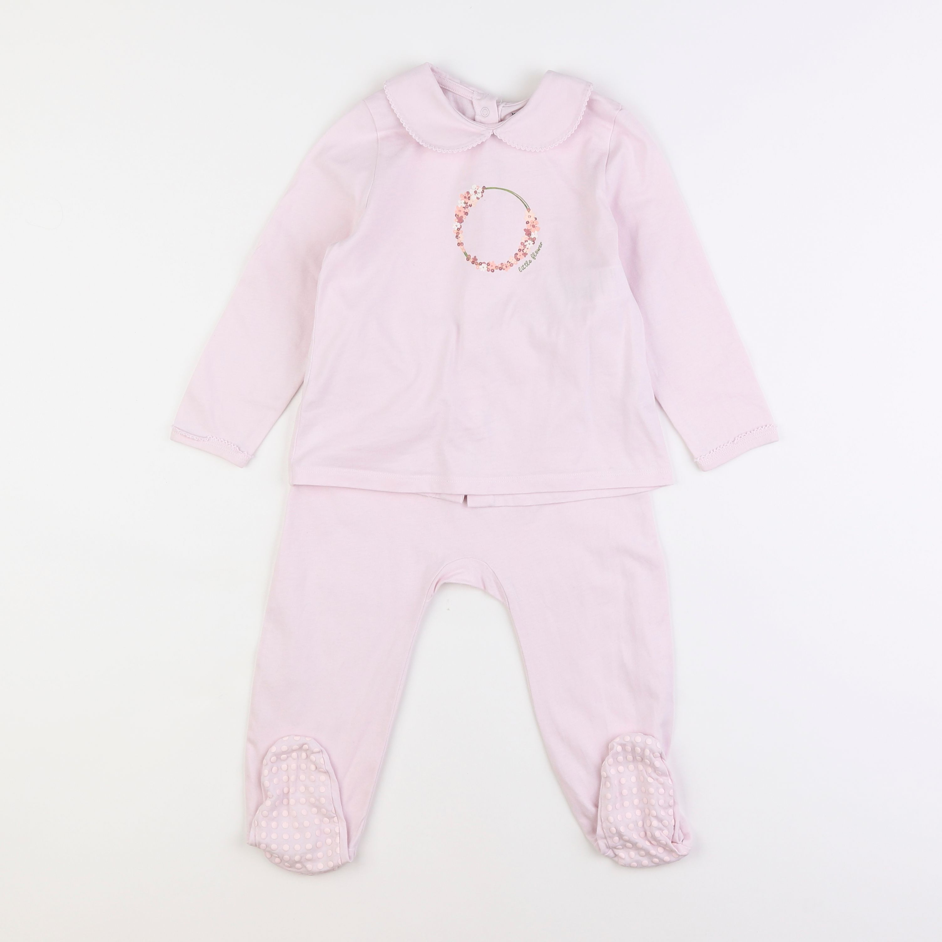 Vertbaudet - pyjama coton rose - 3 ans