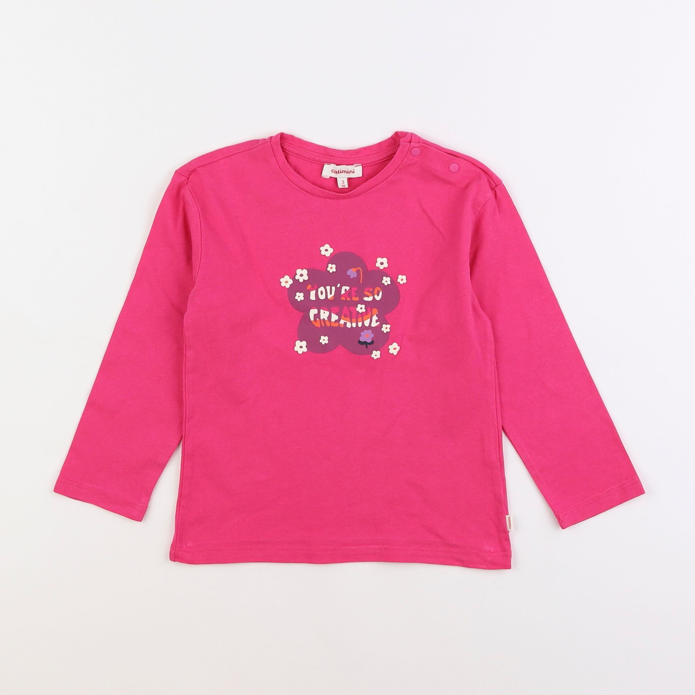 Catimini - tee-shirt rose - 2 ans