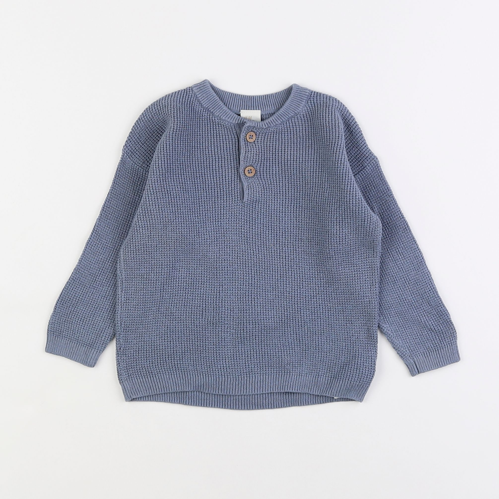 H&M - pull bleu - 12 mois