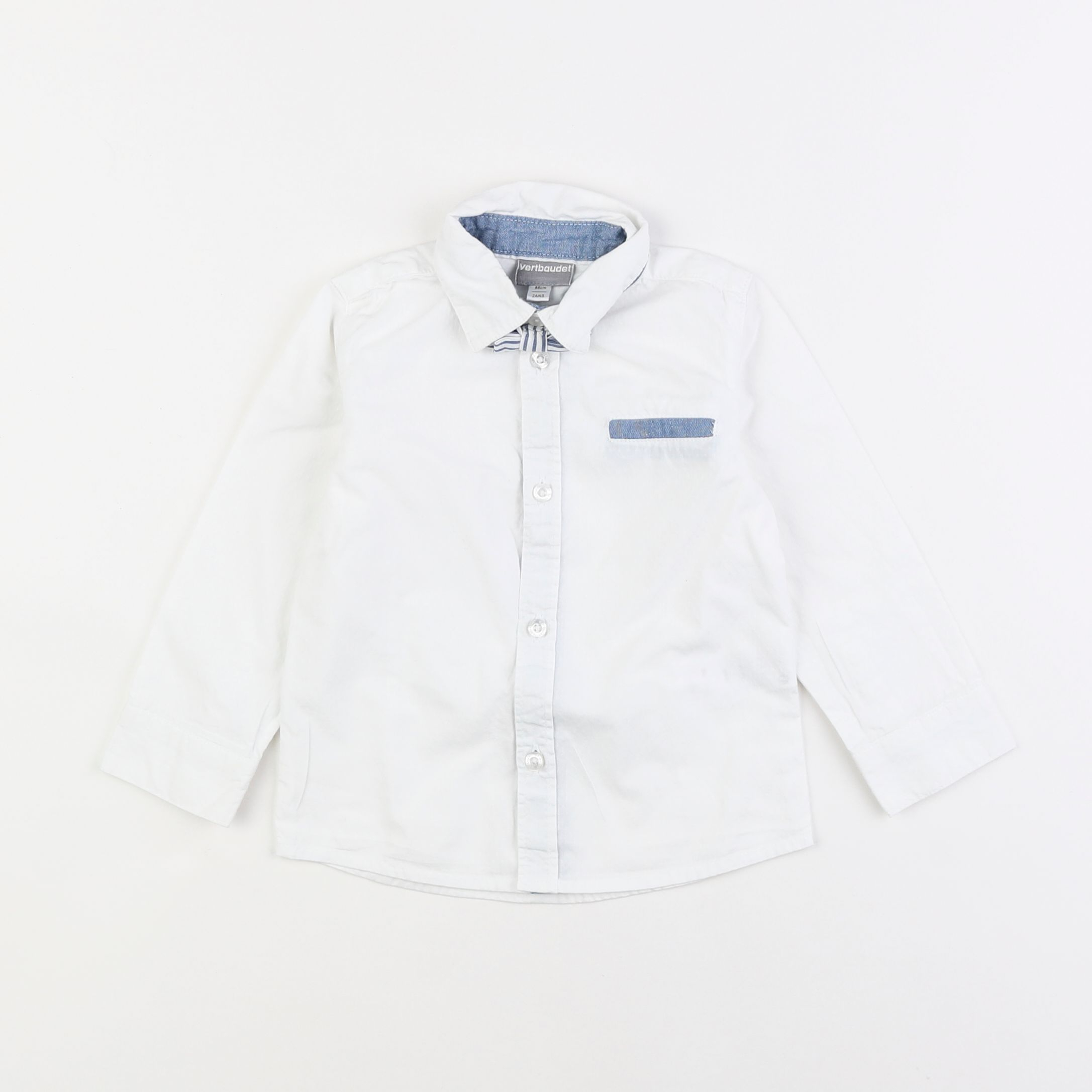 Vertbaudet - chemise blanc - 2 ans