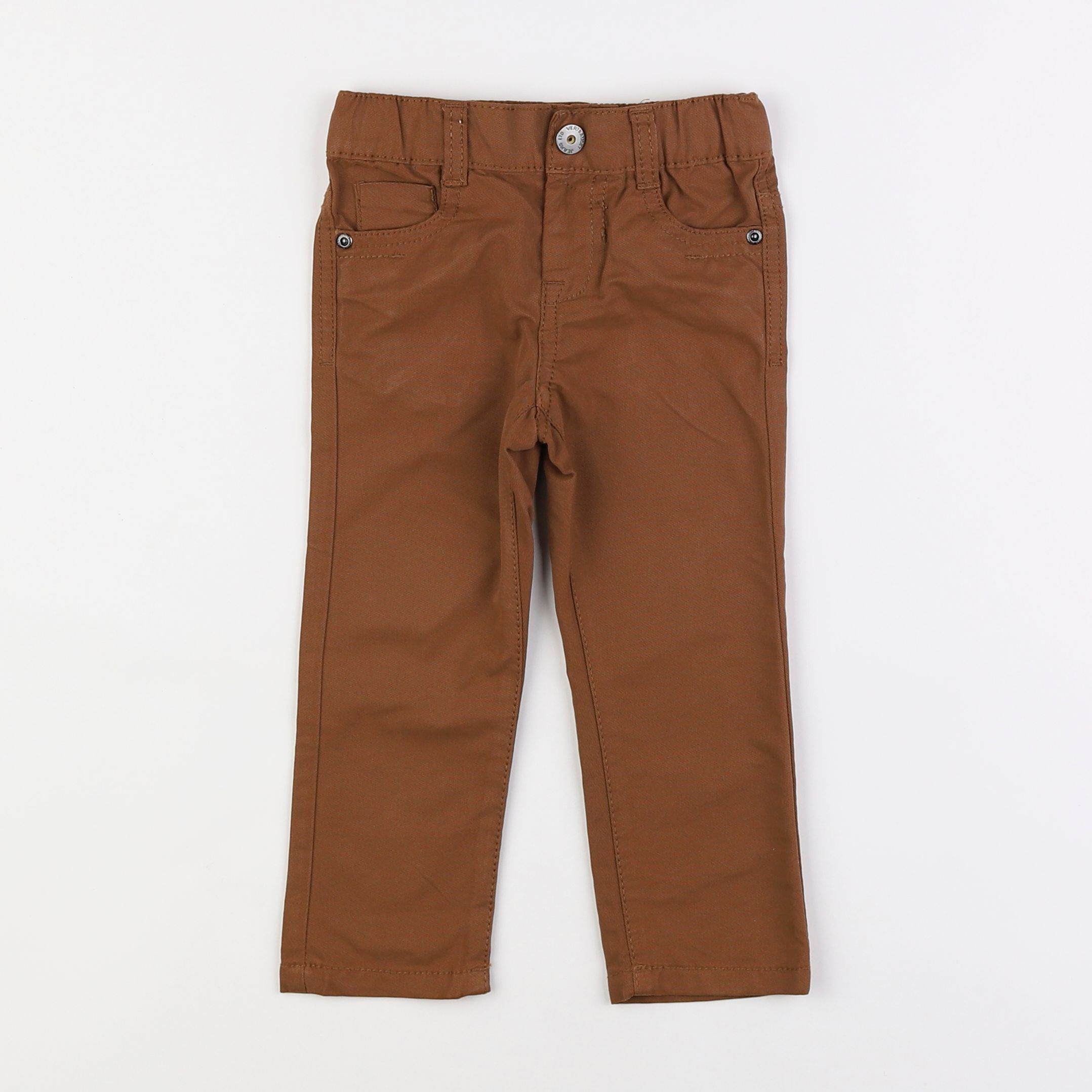 Vertbaudet - pantalon marron - 2 ans