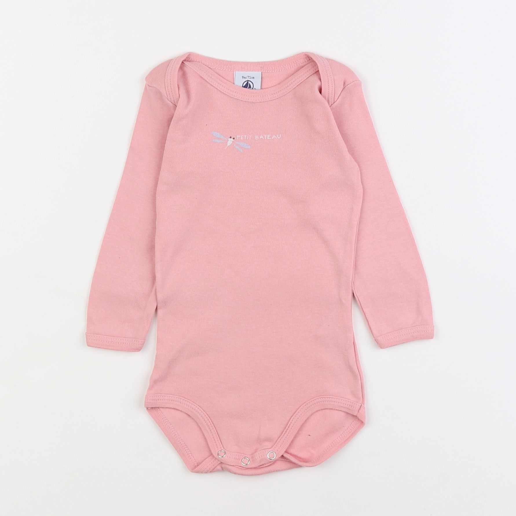 Petit Bateau - body rose - 9 mois