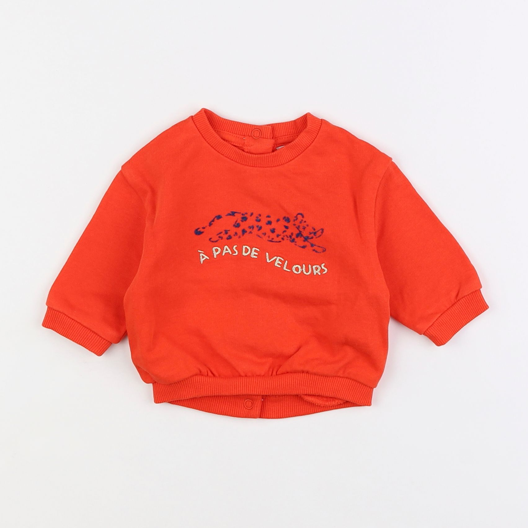 Tape à l'oeil - sweat orange - 3 mois