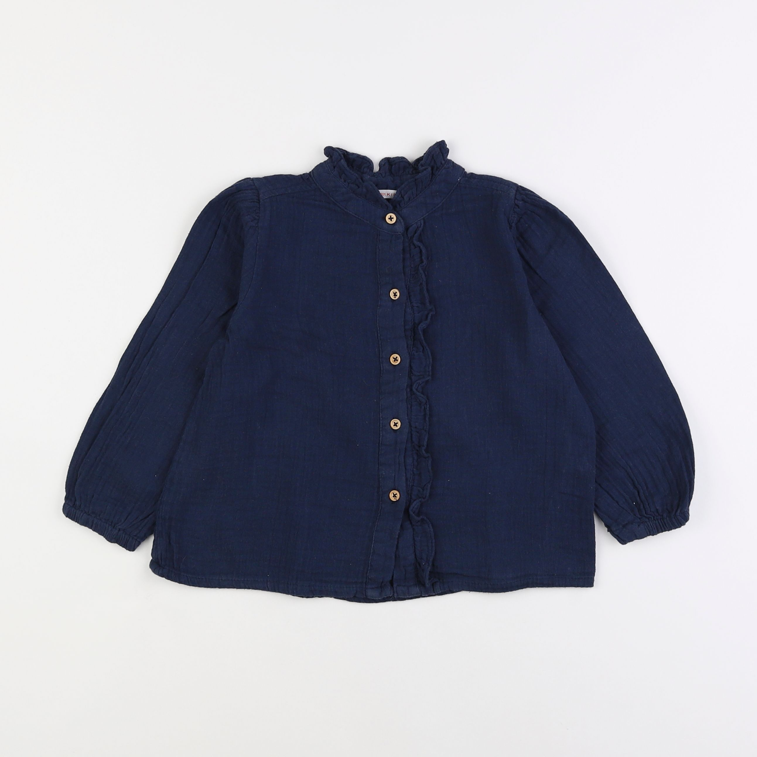 Monoprix - blouse bleu - 4 ans