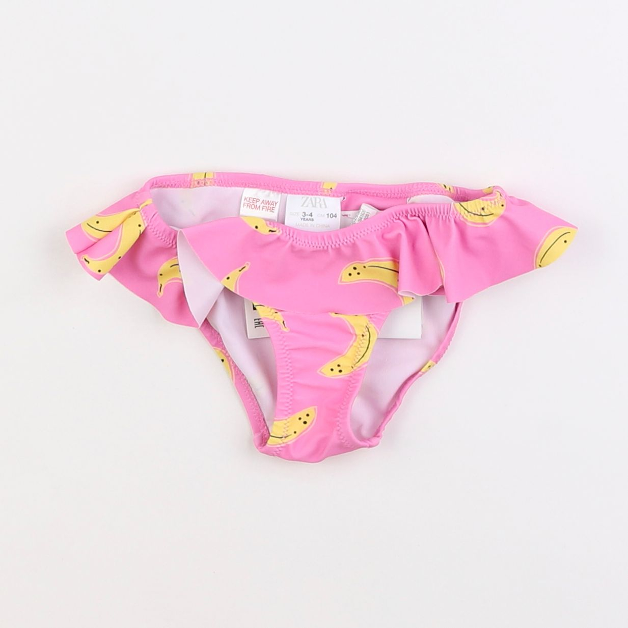 Zara - maillot de bain rose - 3/4 ans