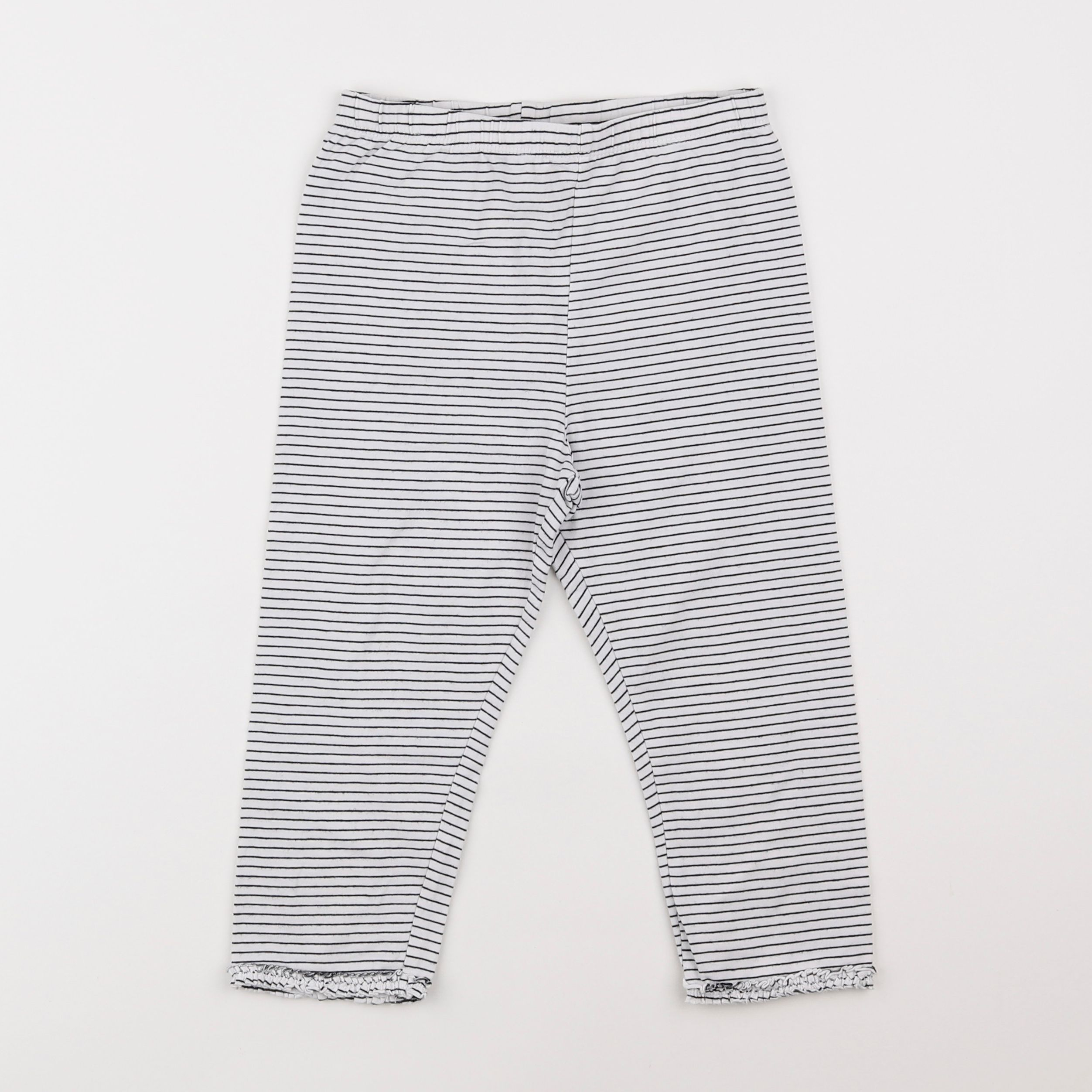 H&M - legging court blanc - 8/9 ans