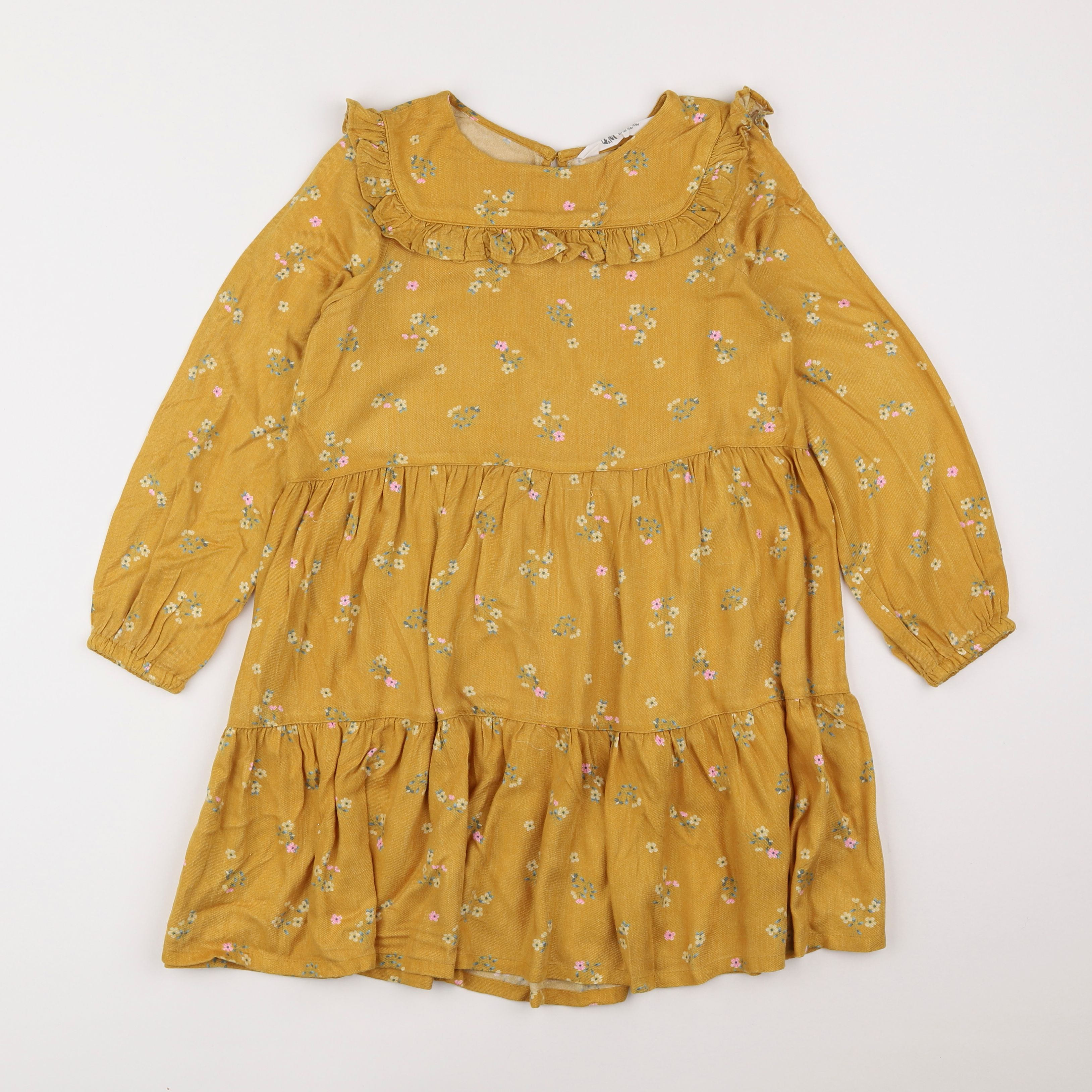 H&M - robe jaune - 7/8 ans