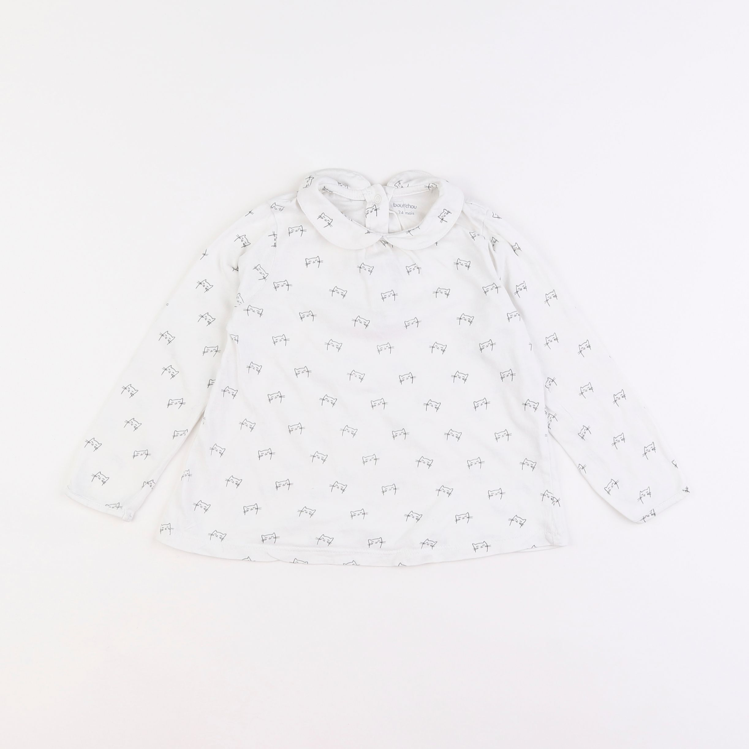 Boutchou - tee-shirt blanc - 2 ans