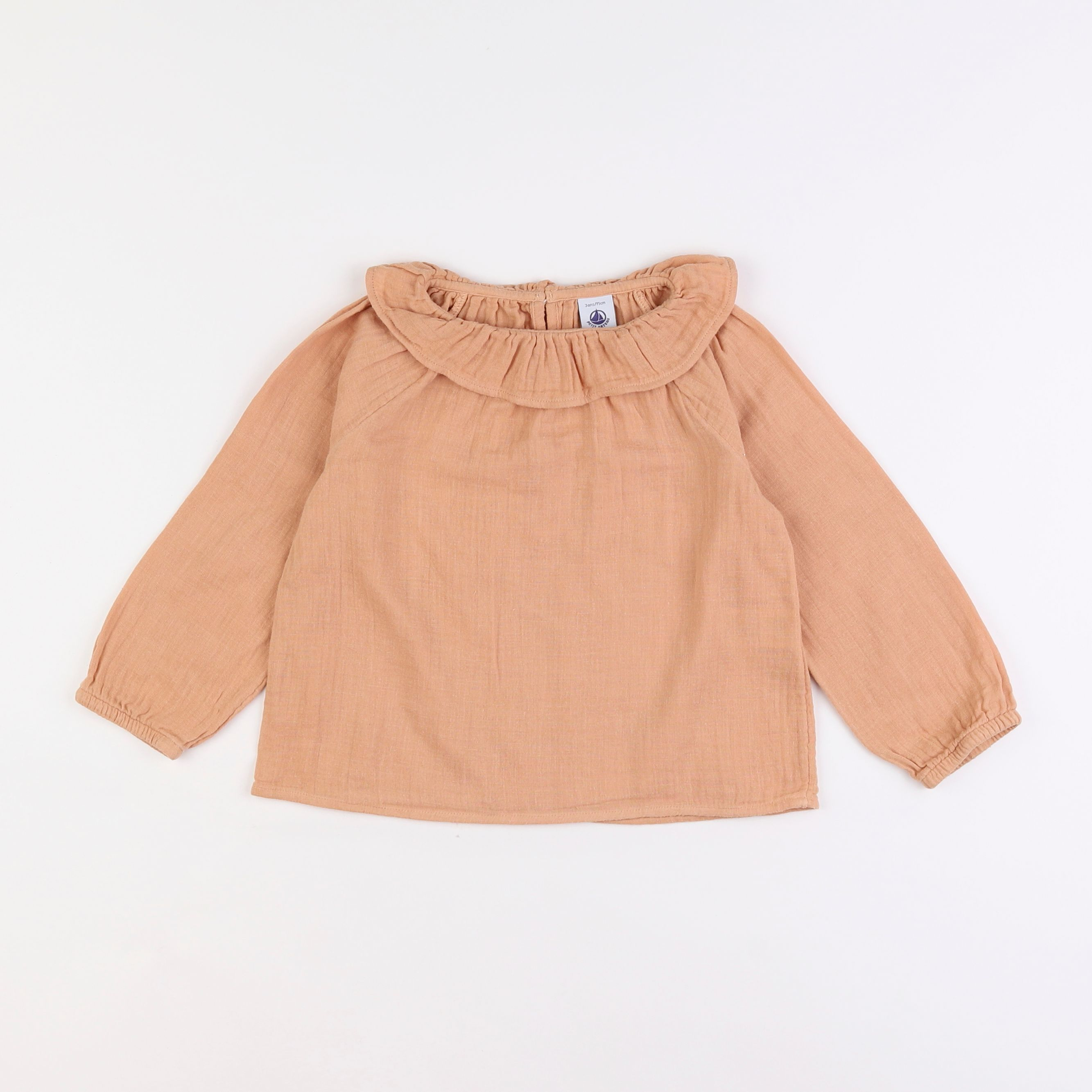 Petit Bateau - blouse orange - 3 ans