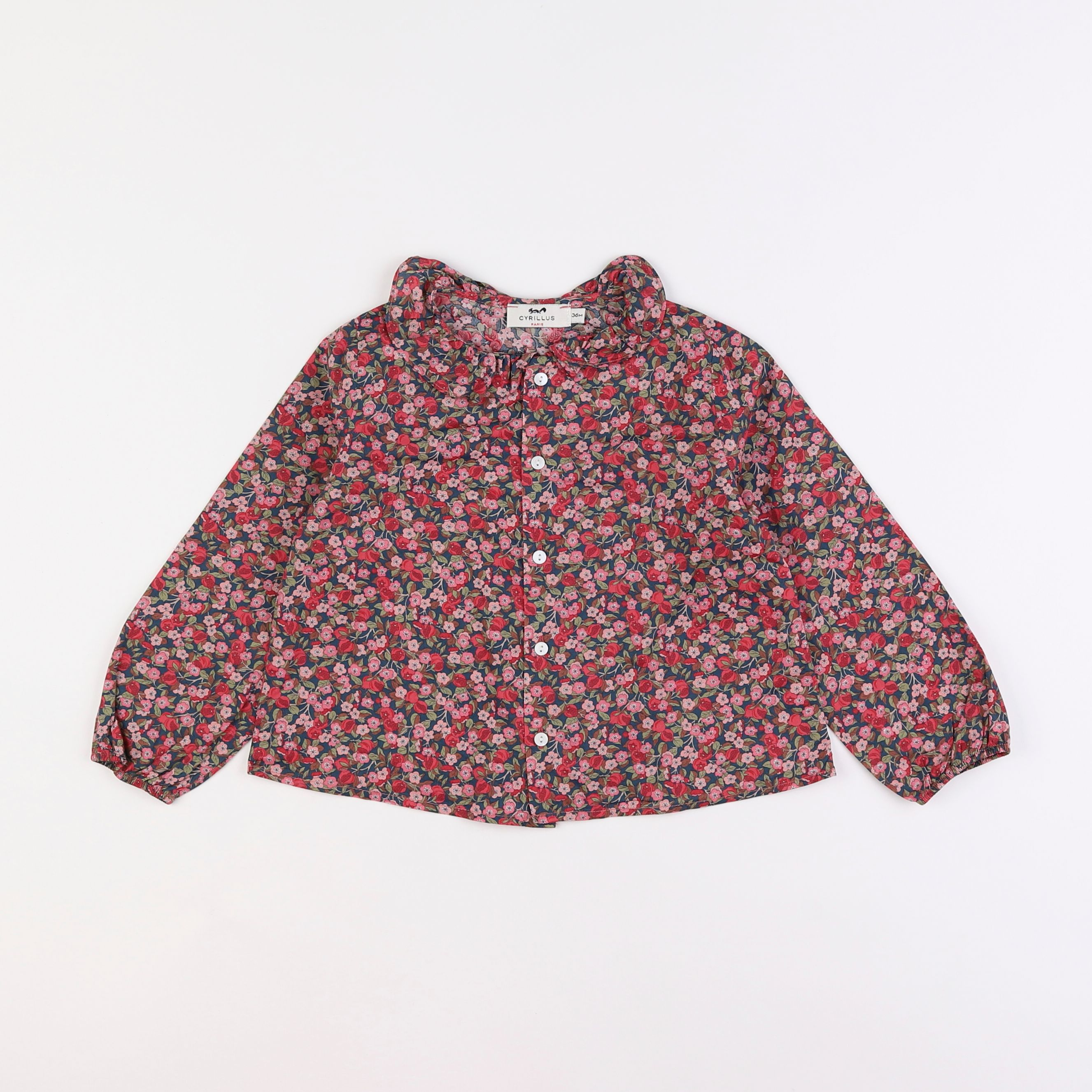 Cyrillus - blouse rose - 3 ans