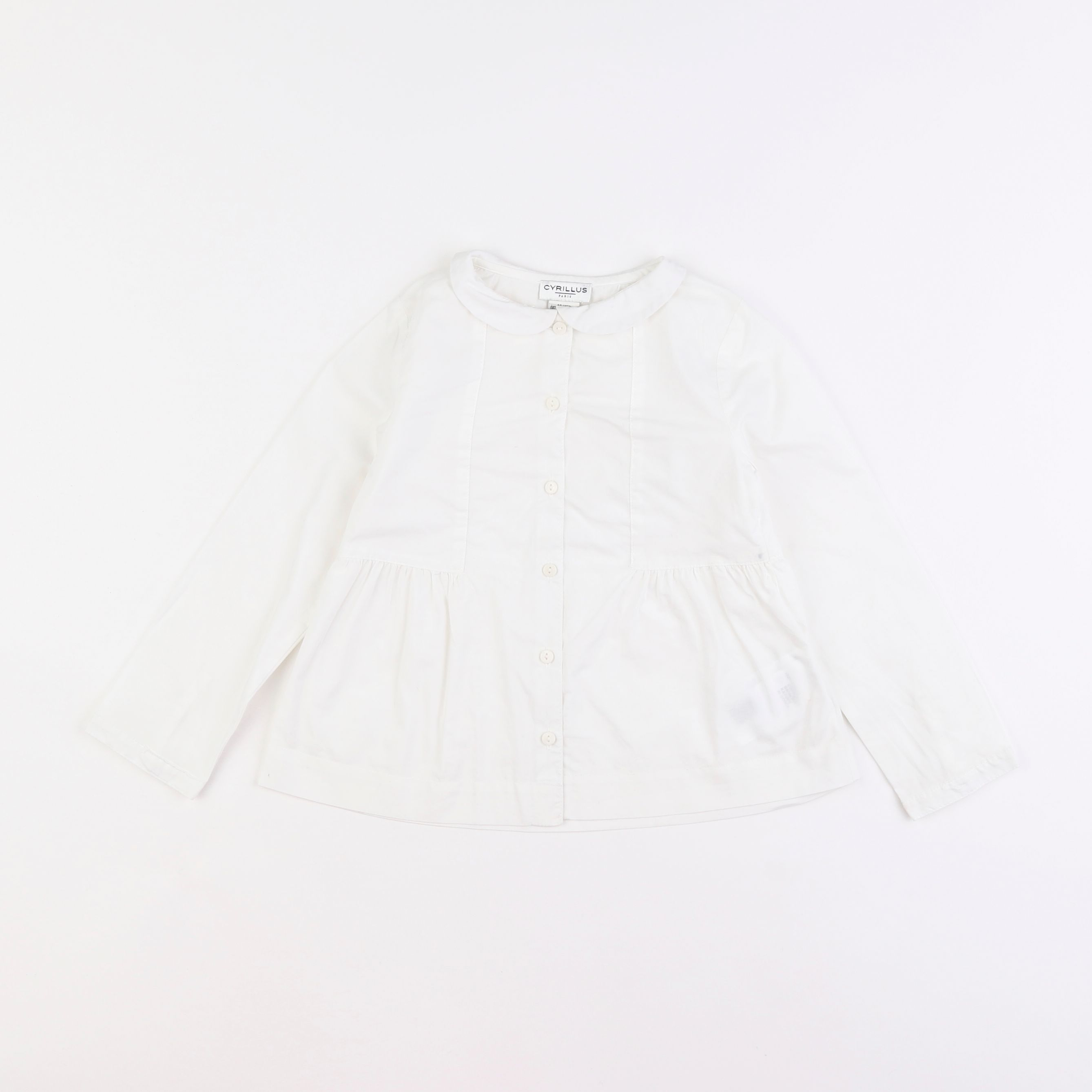 Cyrillus - blouse blanc - 4 ans