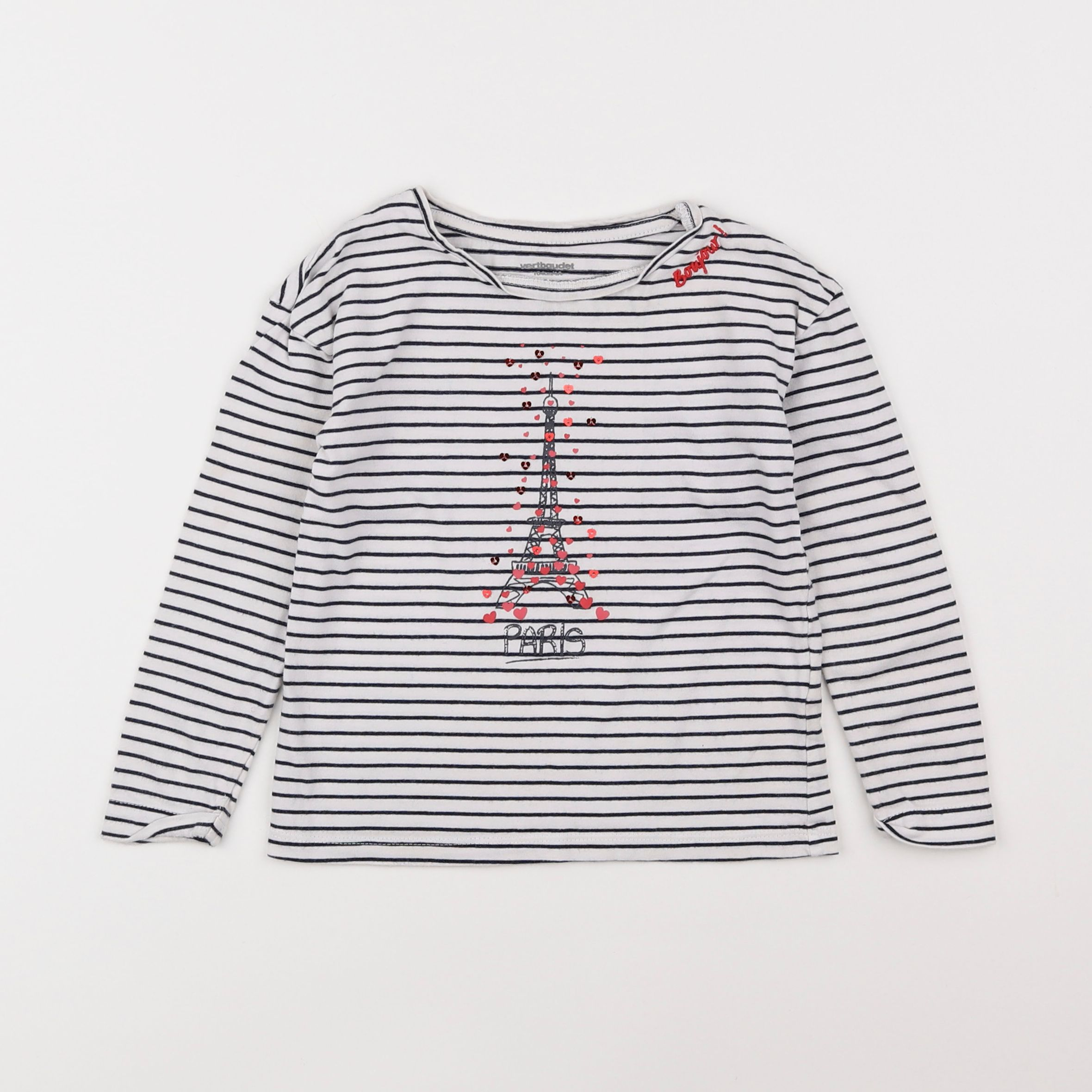 Vertbaudet - tee-shirt bleu - 4 ans