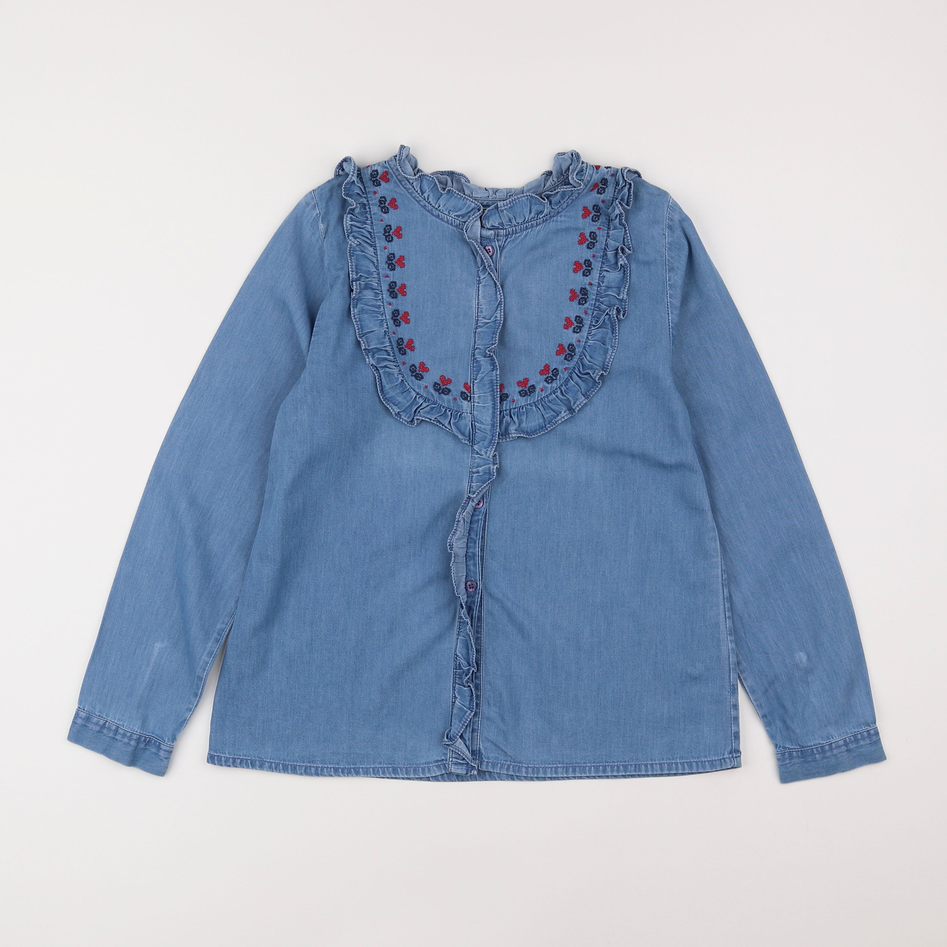 Bonton - blouse bleu - 10 ans