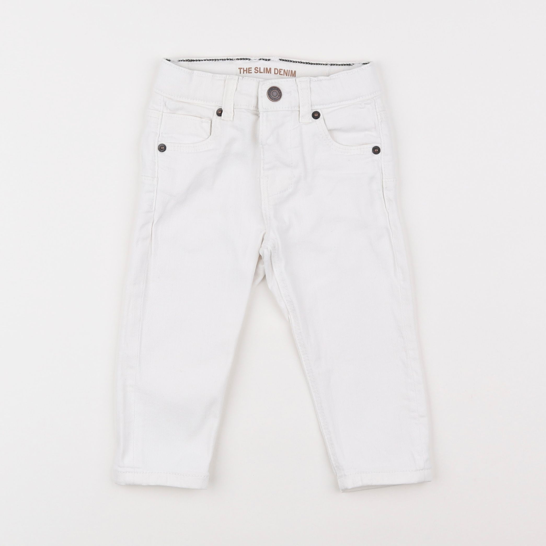 Zara - jean blanc - 9/12 mois