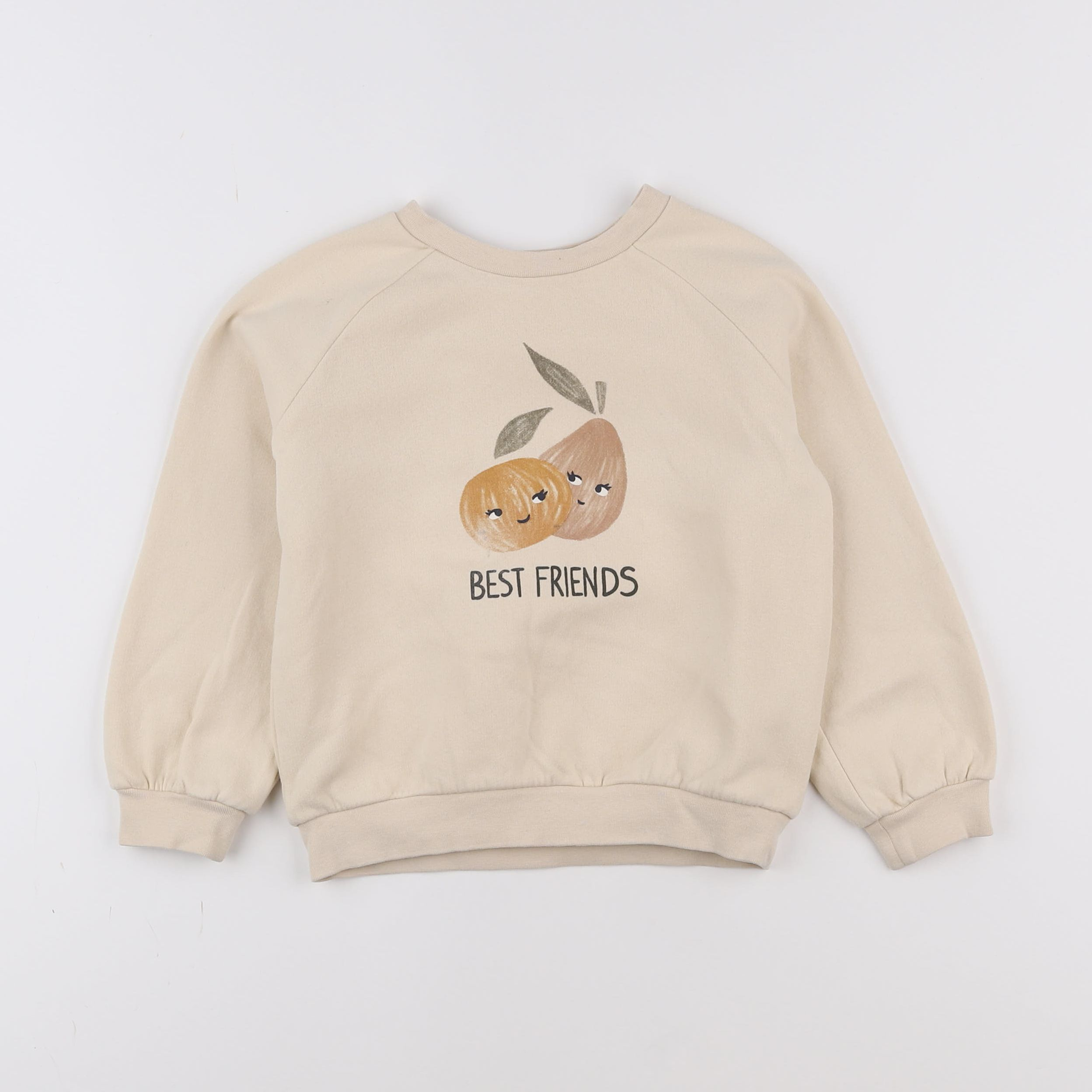 Vertbaudet - sweat beige - 4 ans