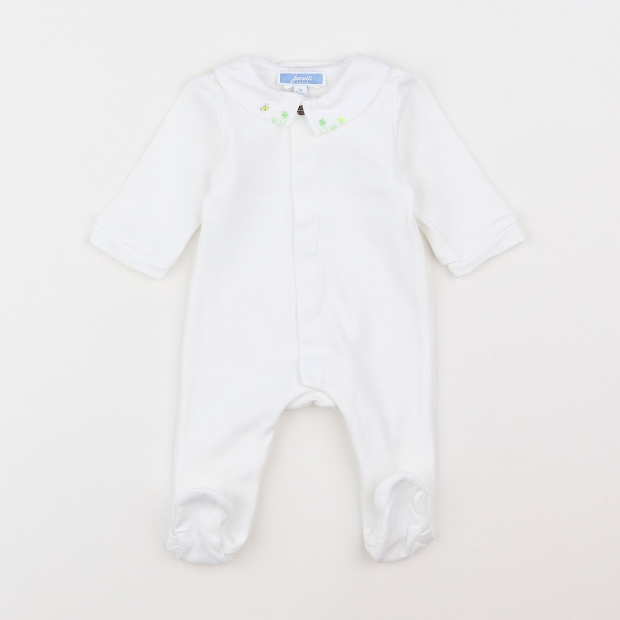 Jacadi - pyjama coton blanc - 1 mois