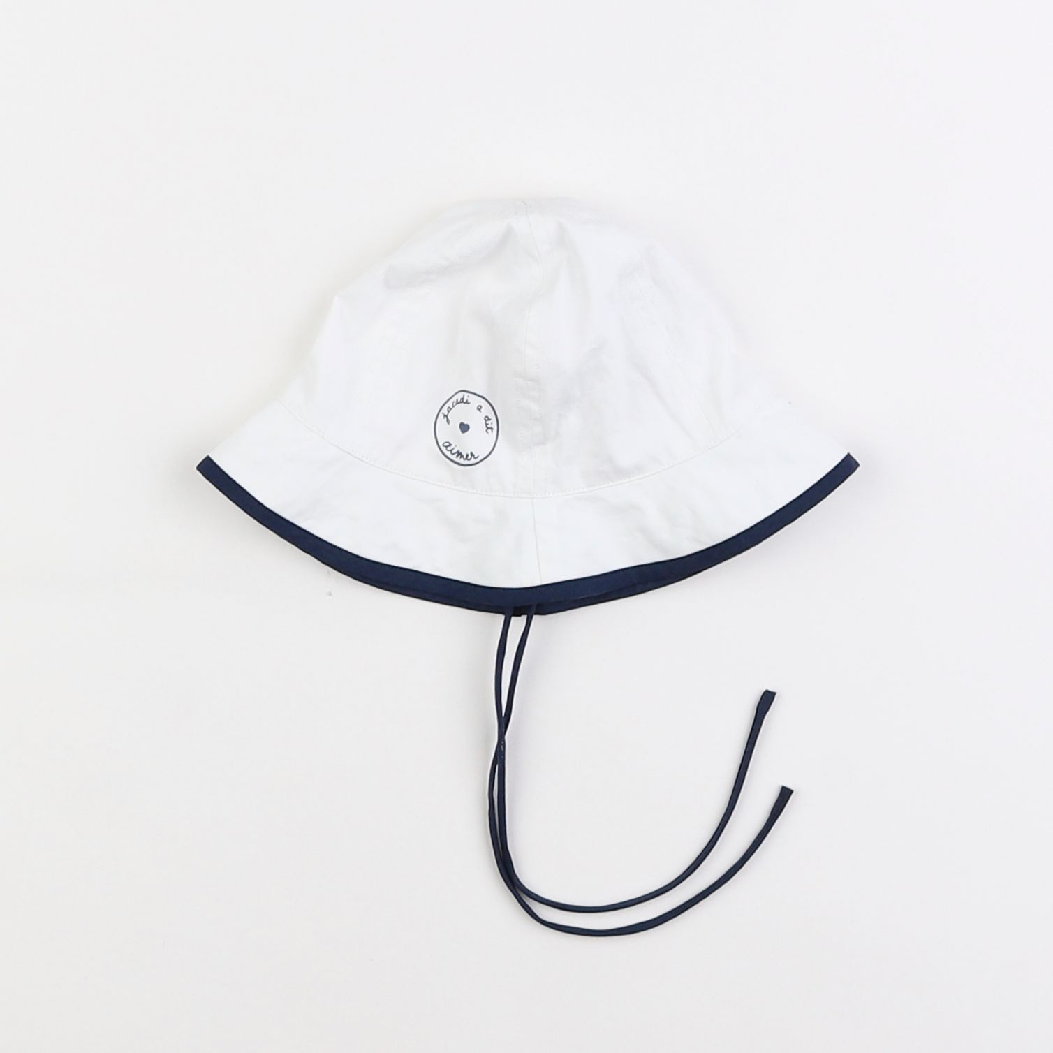 Jacadi - chapeau blanc - 6 mois