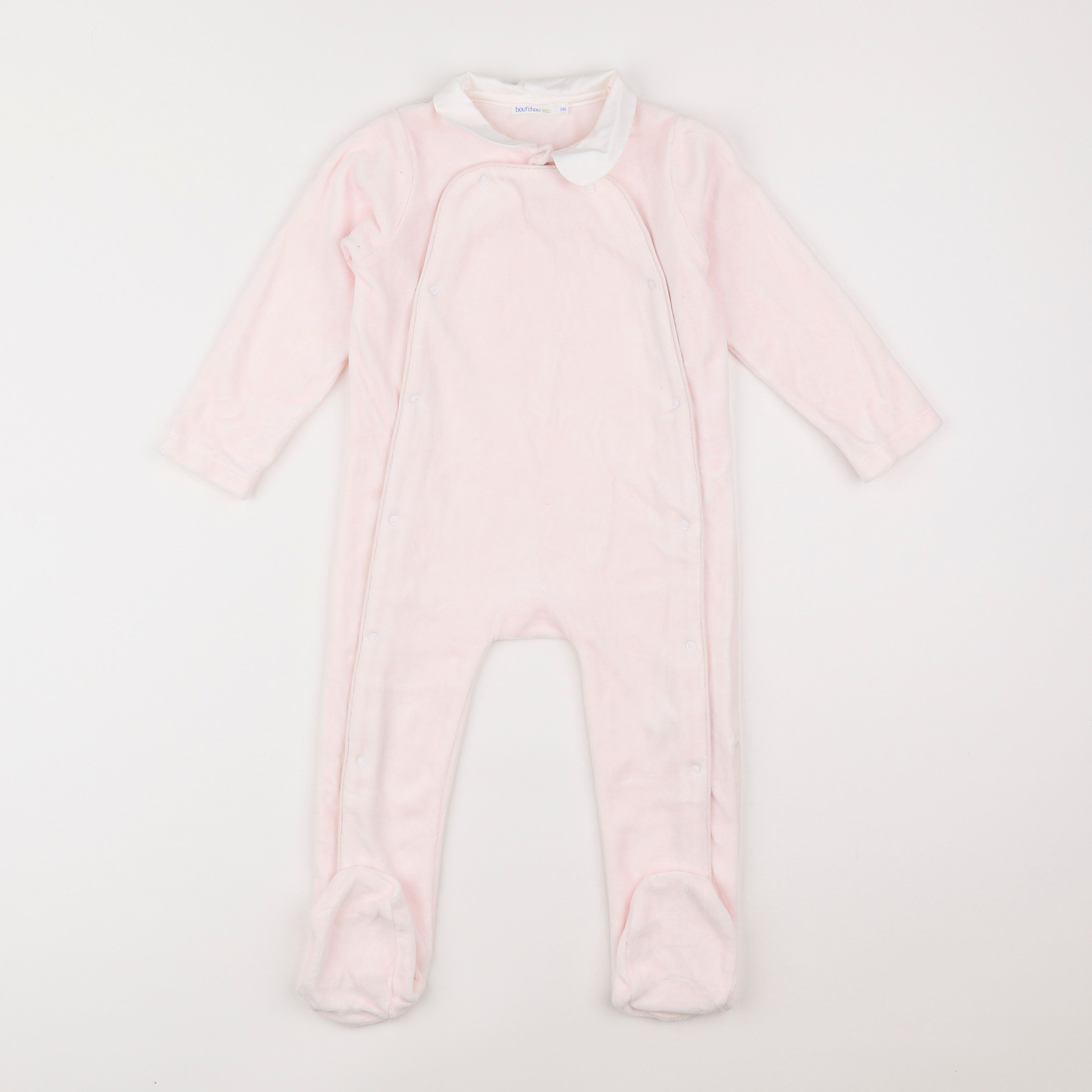 Boutchou - pyjama velours rose - 2 ans