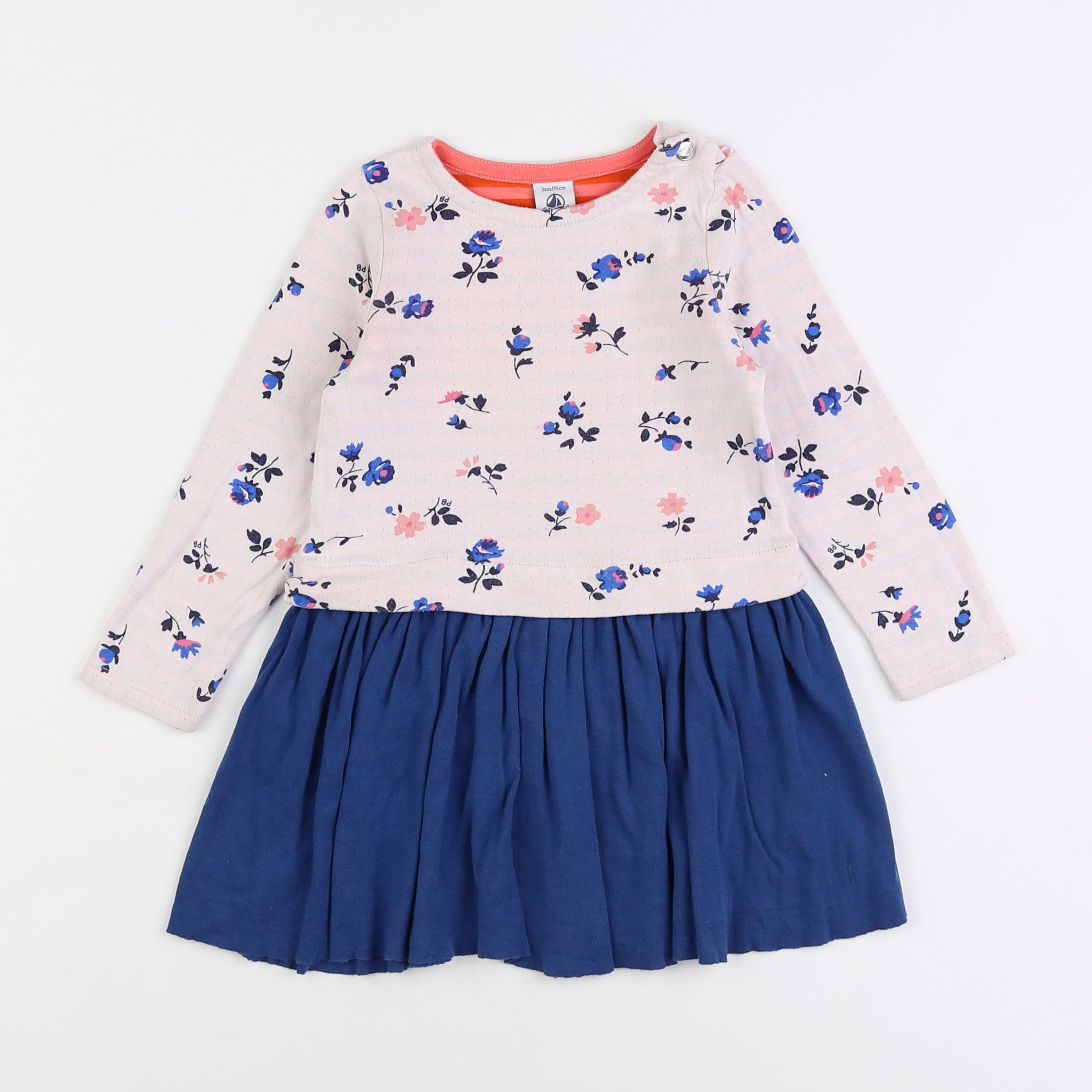 Petit Bateau - robe multicolore - 3 ans