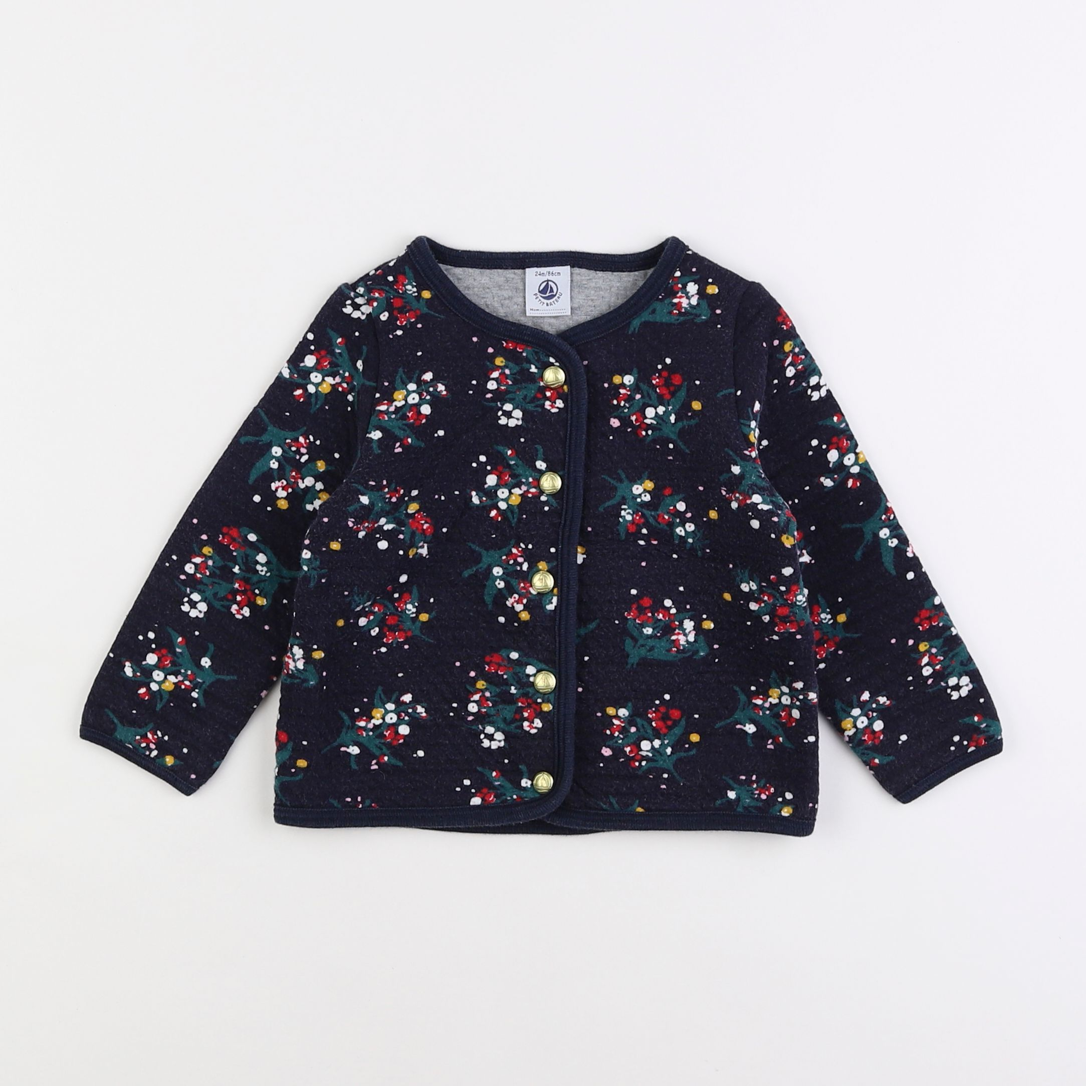 Petit Bateau - sweat multicolore - 2 ans