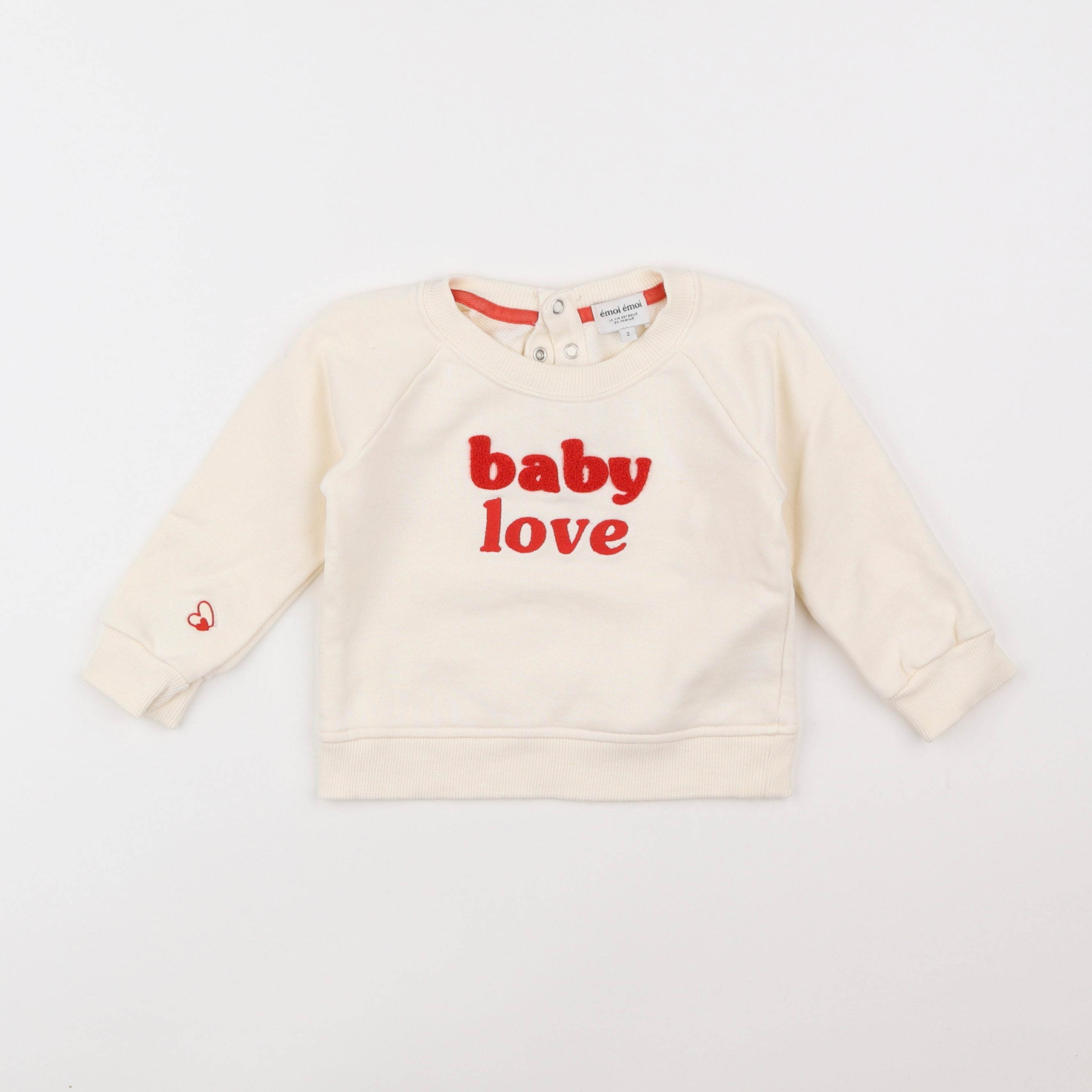 Emoi emoi - sweat beige - 2 ans