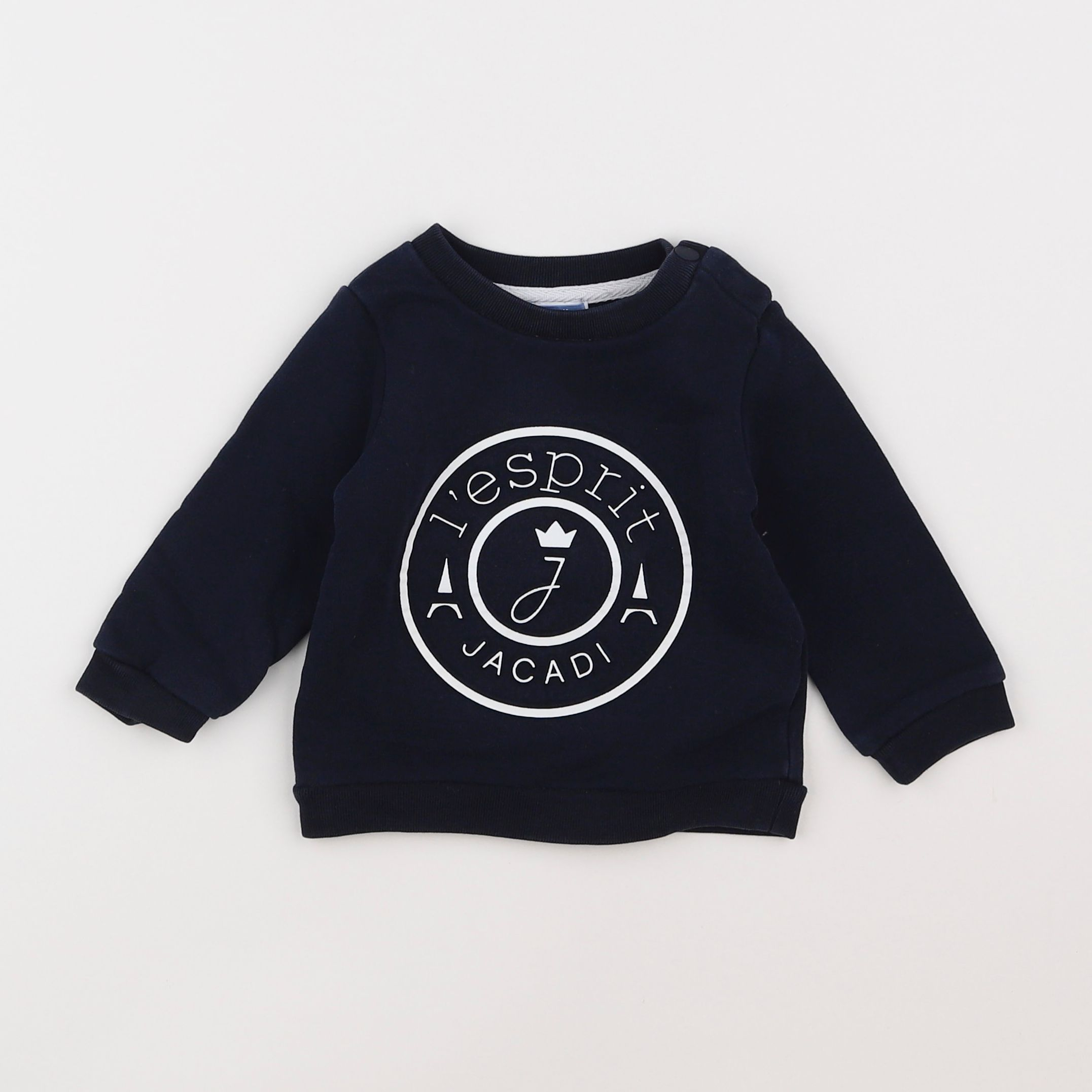 Jacadi - sweat bleu - 12 mois