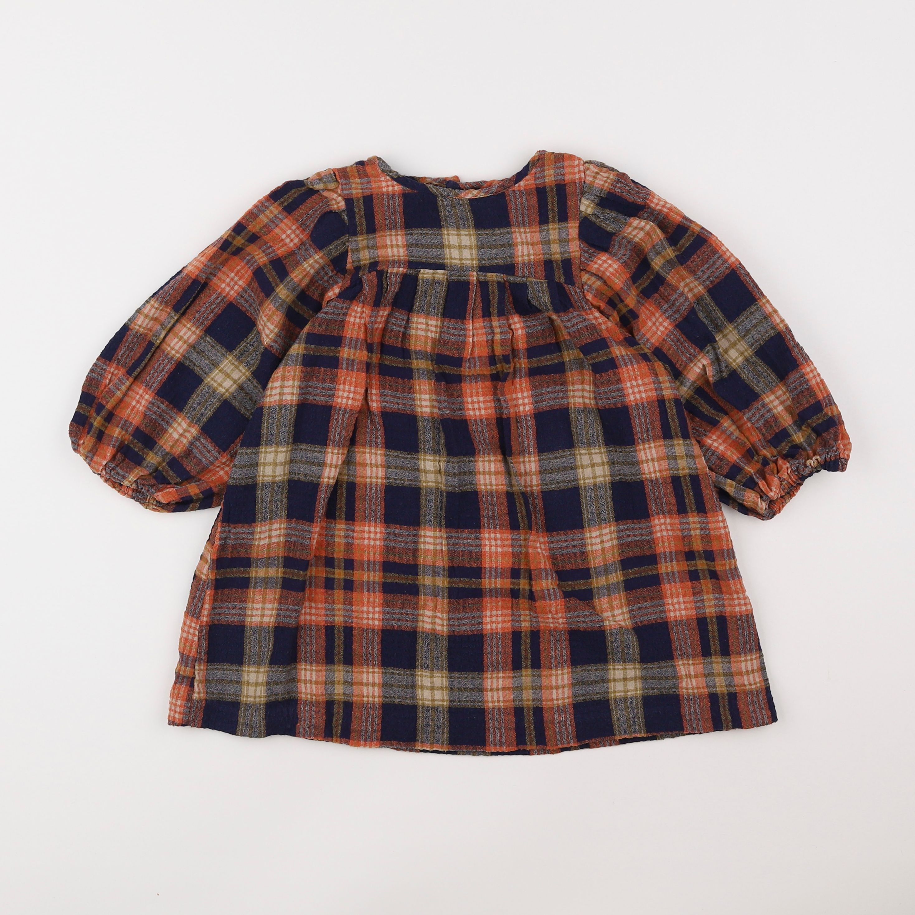 Zara - robe bleu, orange - 3/4 ans