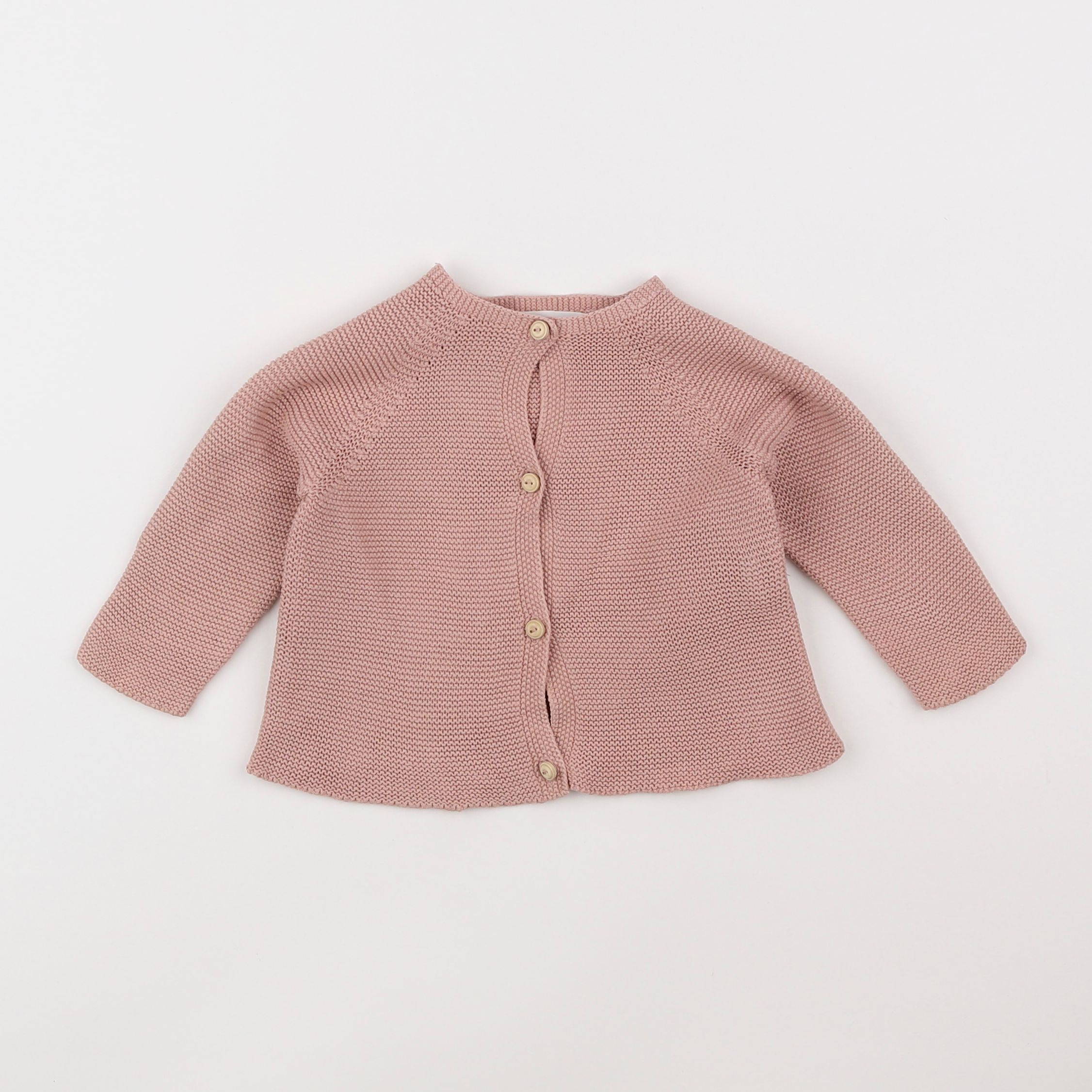 Zara - gilet rose - 6/9 mois