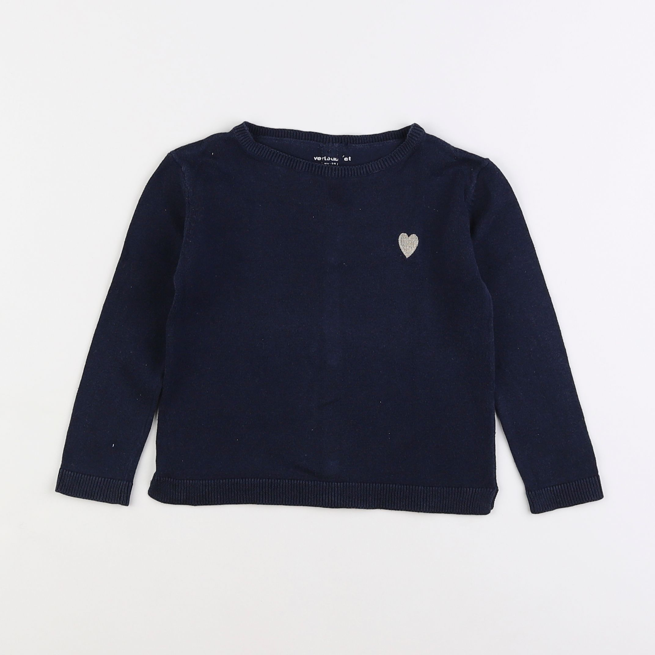 Vertbaudet - pull bleu - 2 ans