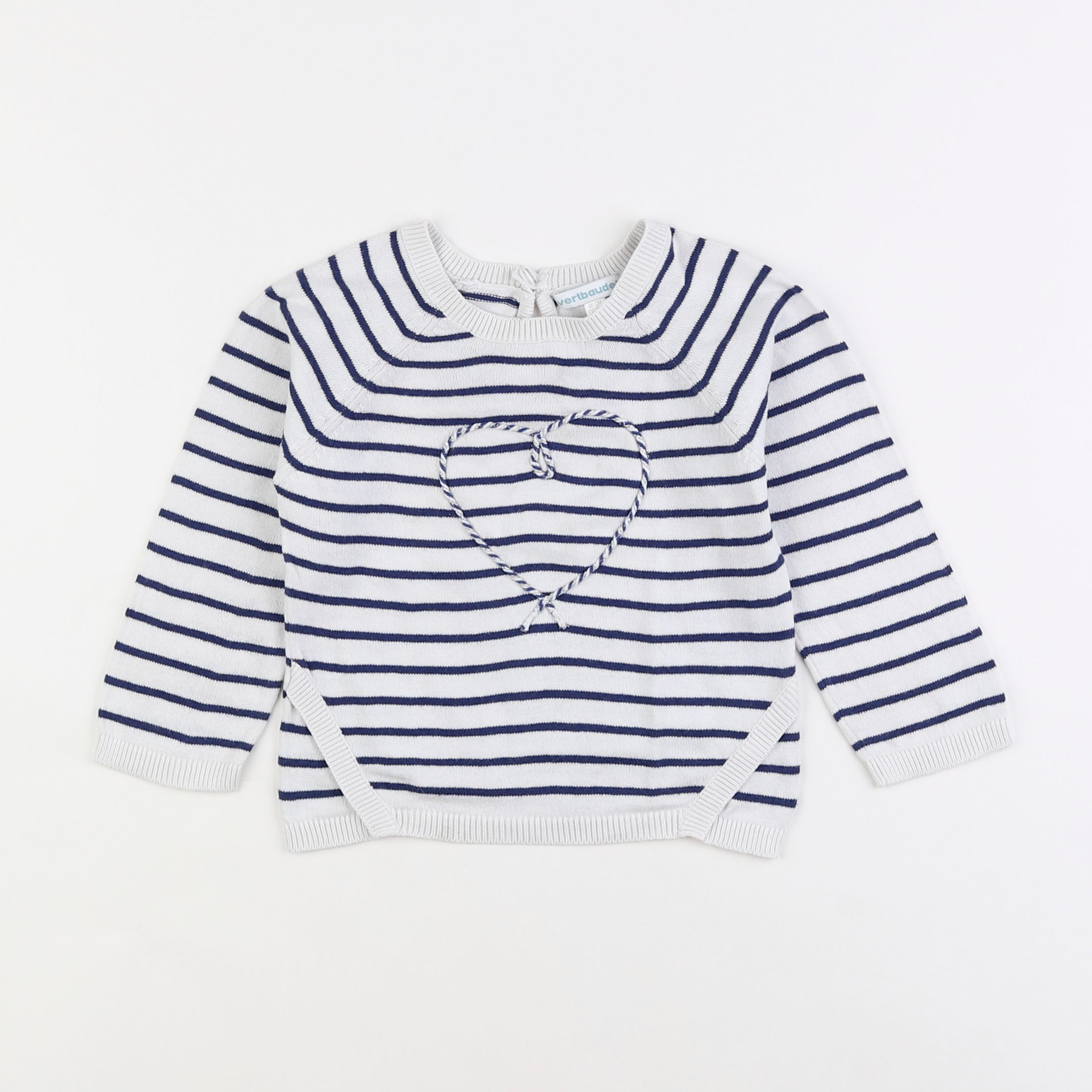 Vertbaudet - pull bleu - 2 ans